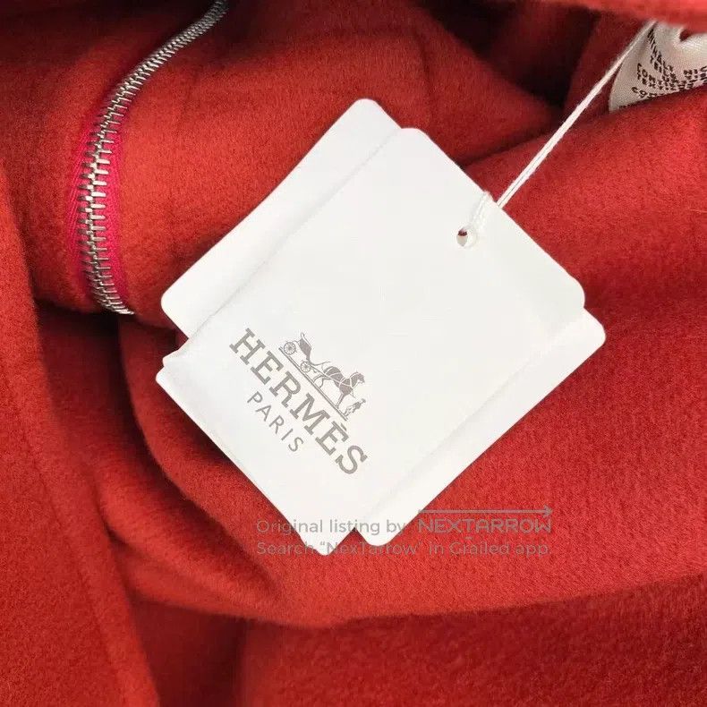 Hermes Hermes Cashmere Red Hooded Cloak Coat Jacket Size XS / US 0-2 / IT 36-38 - 5 Thumbnail