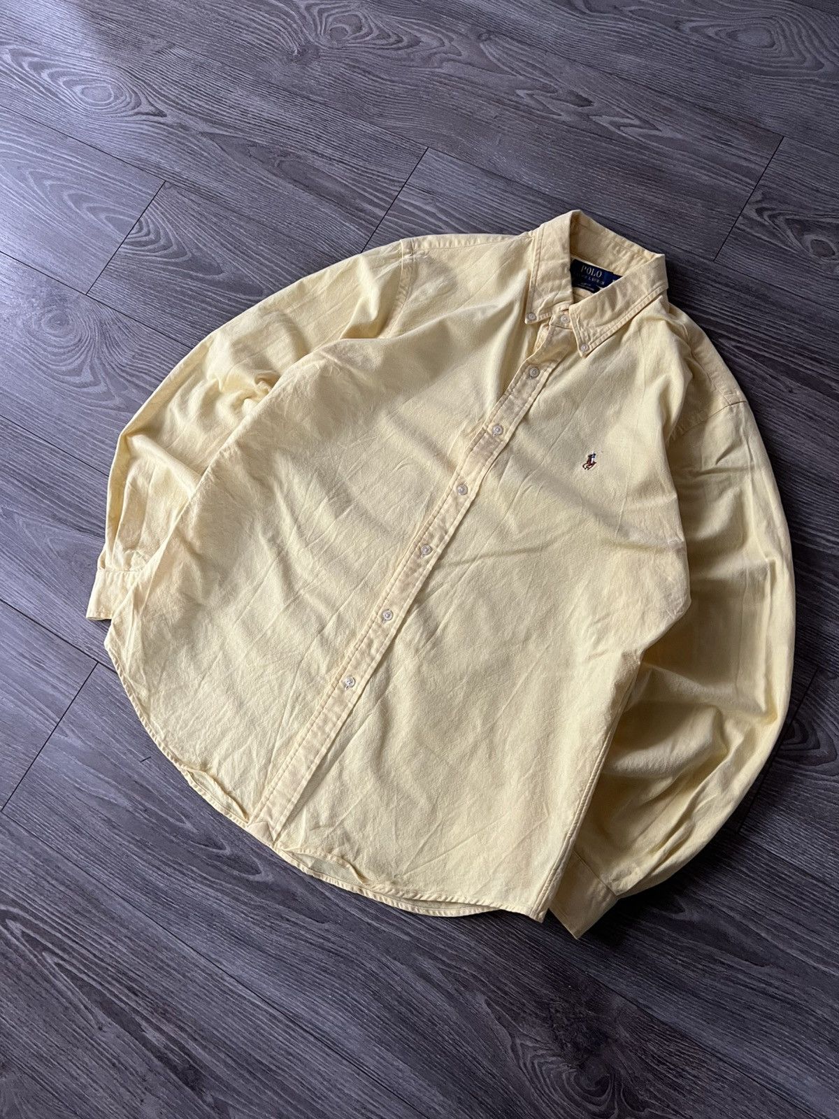 Polo Ralph Lauren × Ralph Lauren ‼️Polo Ralph Lauren RRL Multicolor Logo Lemon Shirt‼️ Size US XL / EU 56 / 4 - 10 Thumbnail