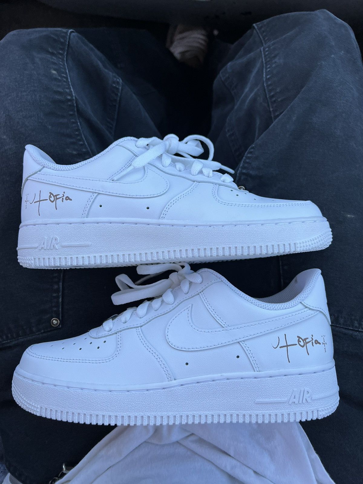 image of Nike x Travis Scott Utopia Af1 Shoes in White, Men's (Size 8.5)