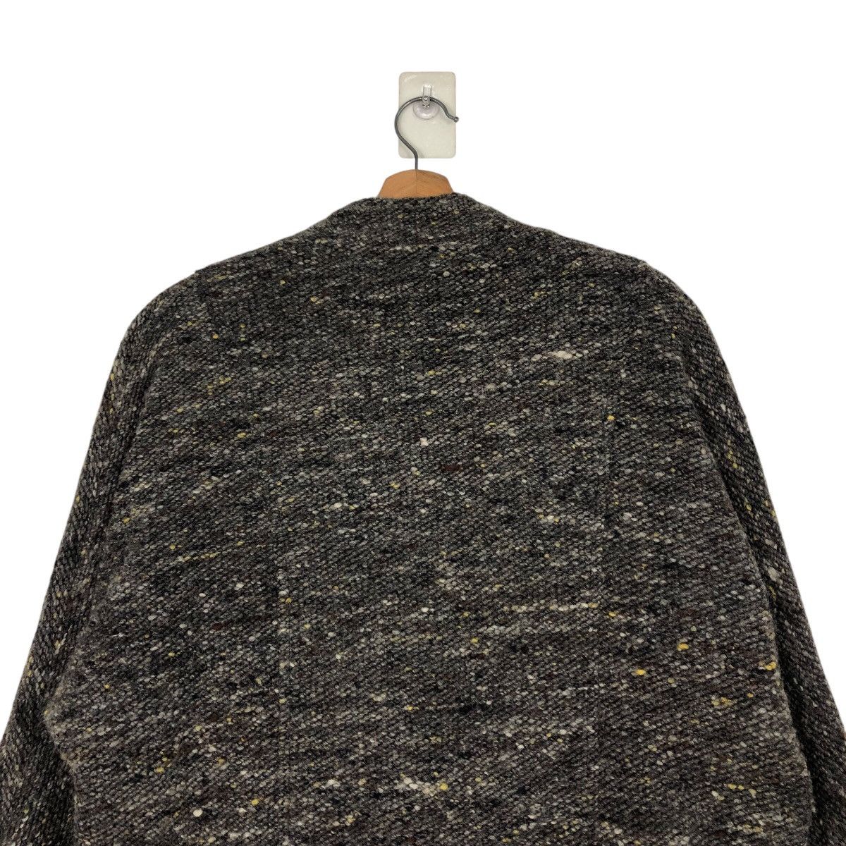 Japanese Brand × Vintage 📌Silver Eye Herringbone Wool Double Collar Issey Miyake Size US M / EU 48-50 / 2 - 10 Thumbnail