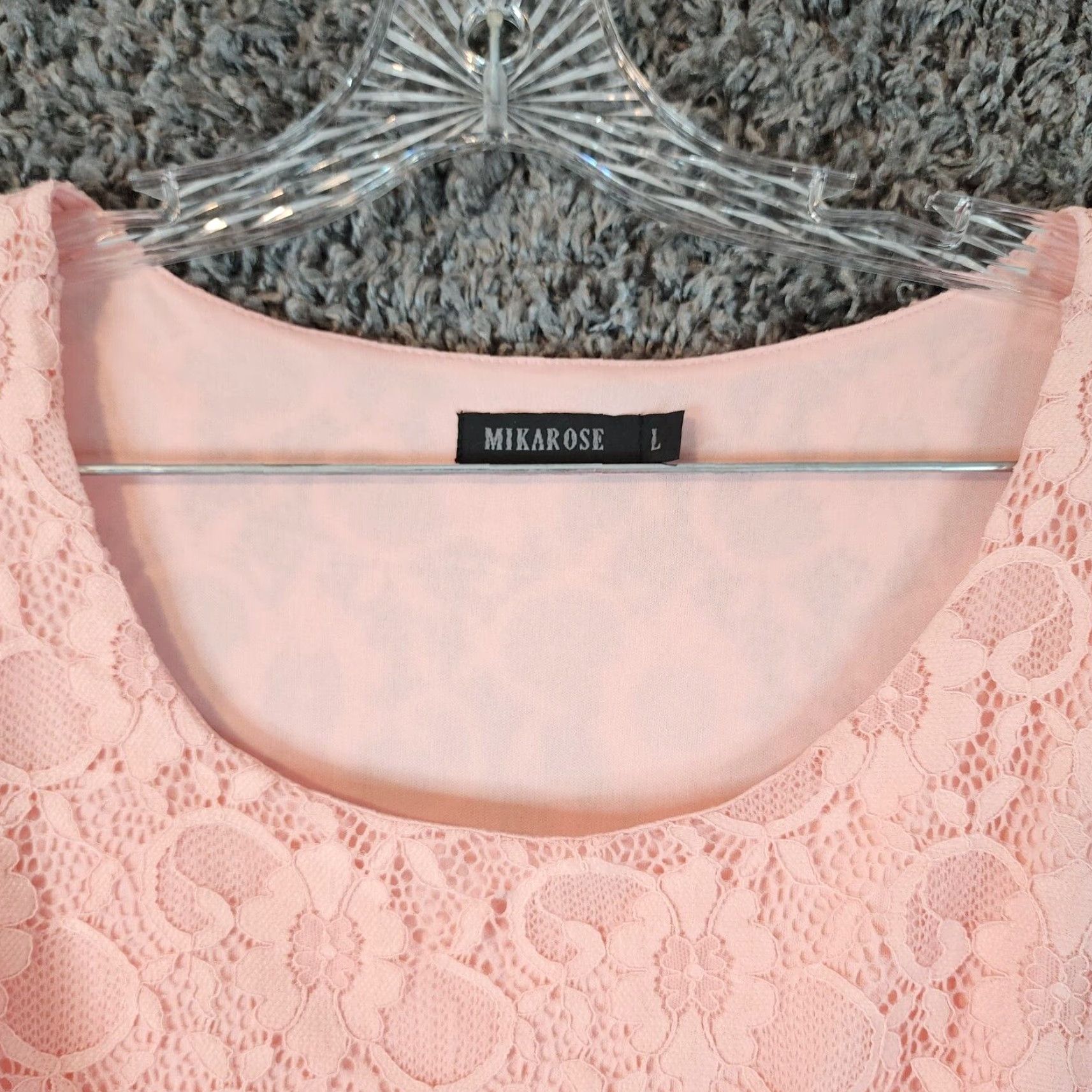 Pinko MIKAROSE Floral Dress Pink Short Sleeve Knee Length Women L Fit & Flare Floral Print - Womens size L Size 36" / US 14 / IT 50 - 4 Thumbnail