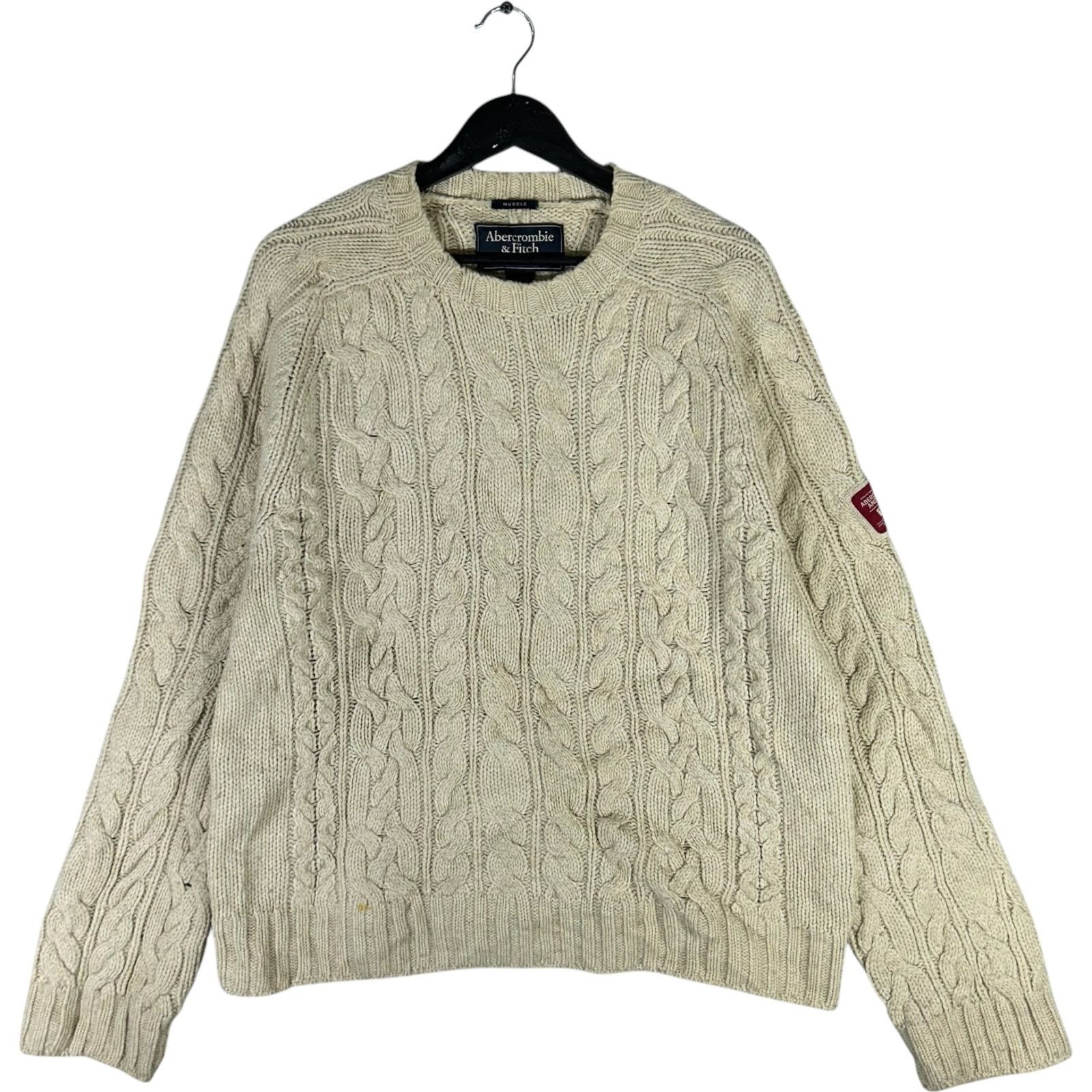 Abercrombie & Fitch Abercrombie & Fitch Wool Muscle Sweater Size US XL / EU 56 / 4 - 1 Thumbnail
