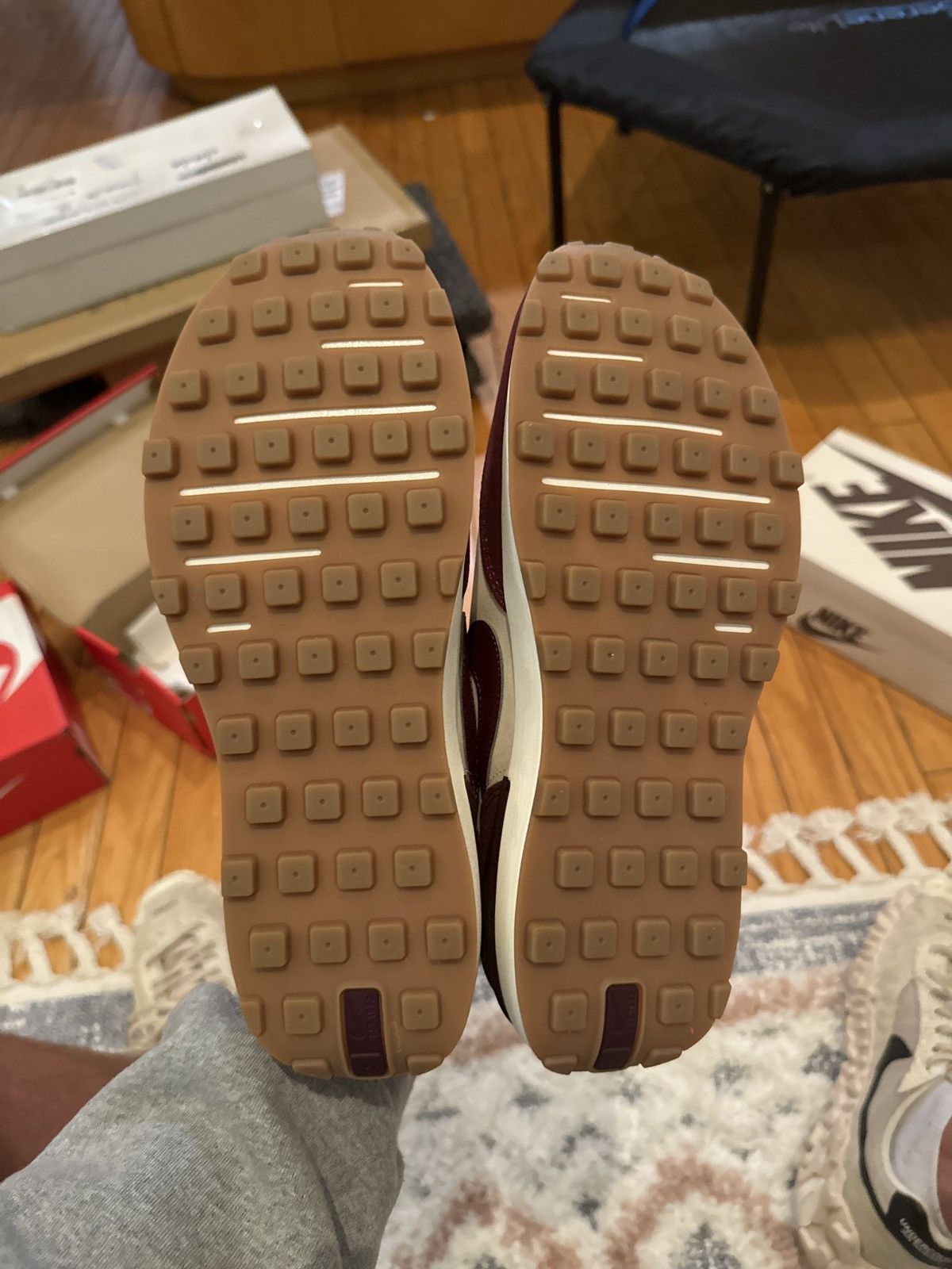 Nike Nike Waffle One SE ‘Coconut Milk Night Maroon’ Size US 8.5 / EU 41-42 - 5 Thumbnail
