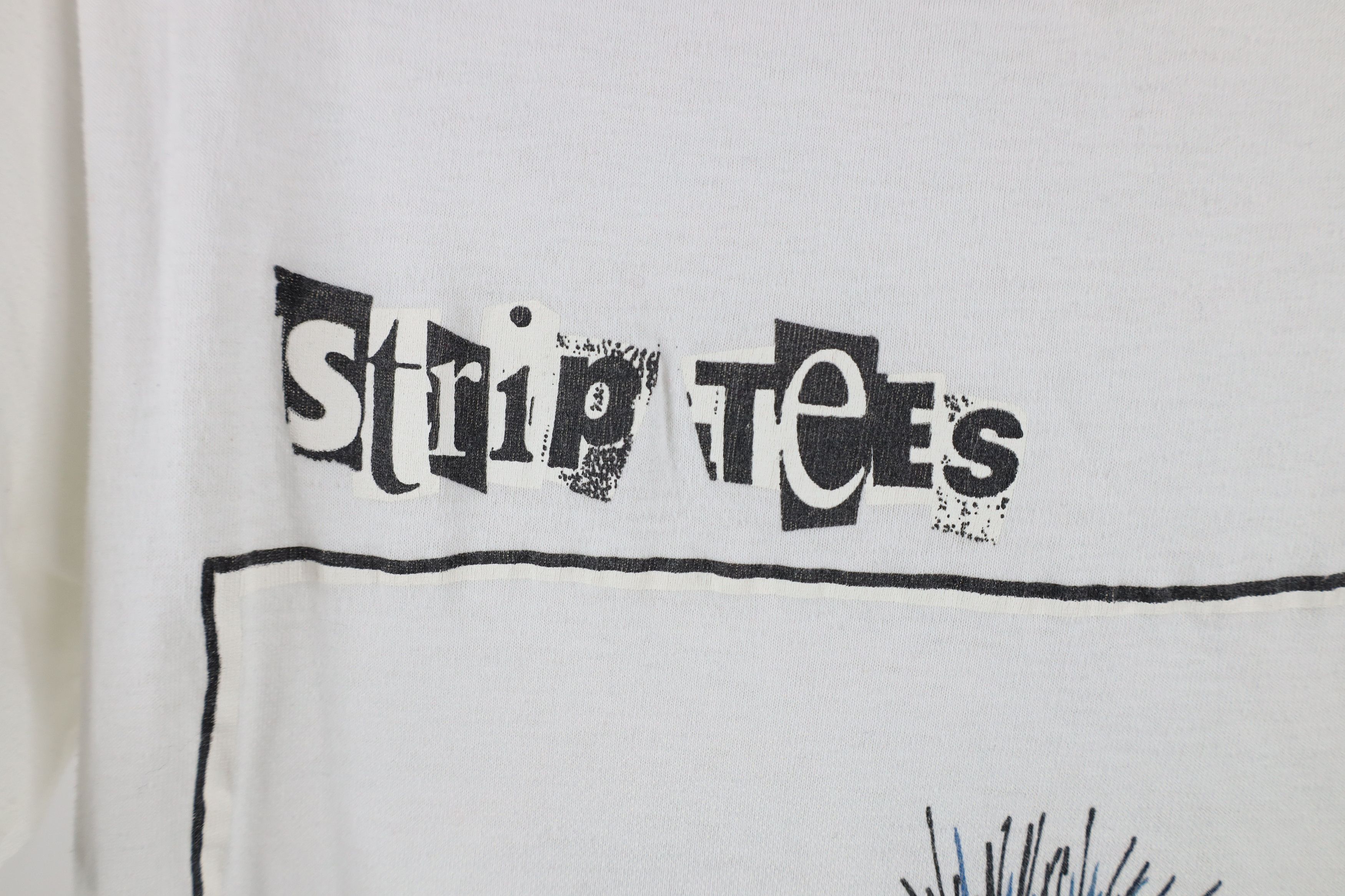 Vintage Vintage 80s Streetwear Tees Comic Poker T-Shirt White USA Size US S / EU 44-46 / 1 - 5 Thumbnail