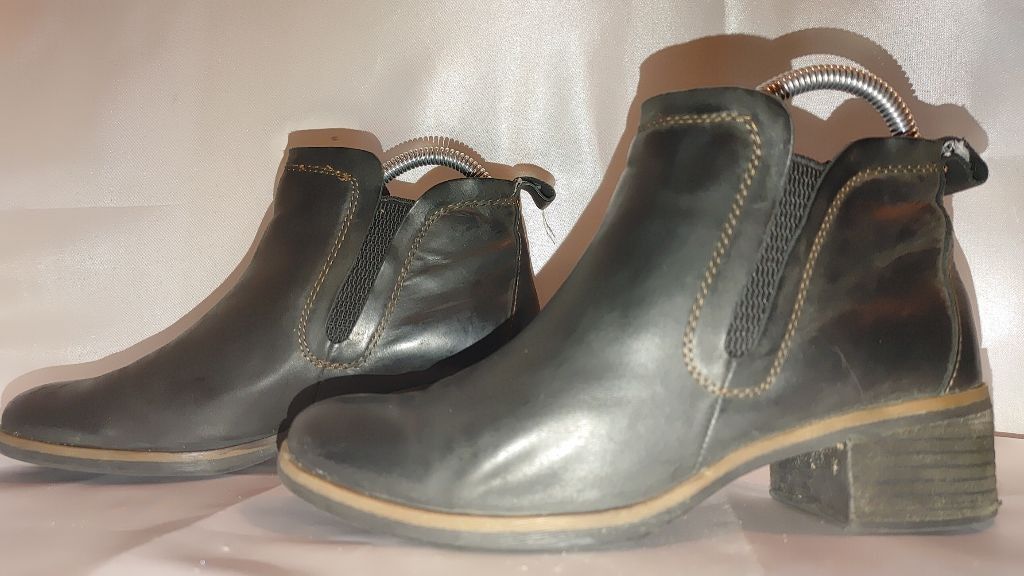 Kork-Ease Korks by Korks-Ease Tea Leather Ankle Booties Size 6M Size US 8 / IT 38 - 3 Thumbnail
