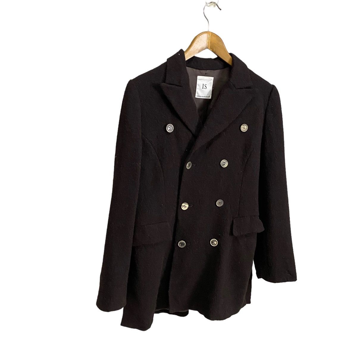 Issey Miyake × Japanese Brand ISSEY MIKAYE i.S SUNAOKUWAHARA DOUBLE BREAST COAT Size US L / EU 52-54 / 3 - 11 Thumbnail