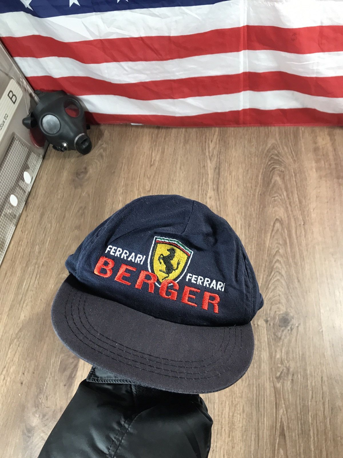 Ferrari × Formula 1 × Vintage 90s Vintage Berger Formula 1 Racer Ferrari Cap Size ONE SIZE - 8 Thumbnail