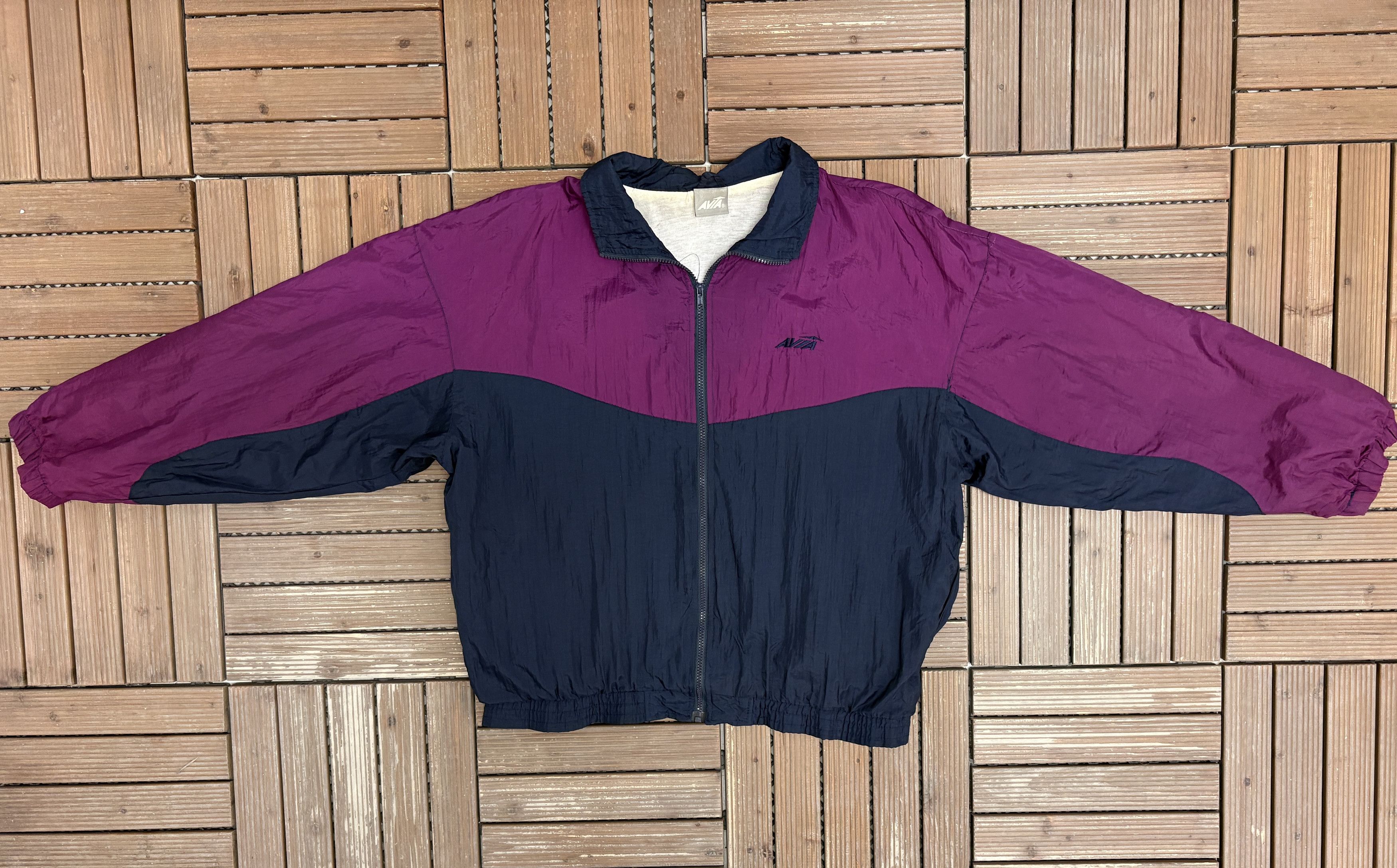 Avia Avia Activewear Vintage Purple Windbreaker Jacket Size US XL / EU 56 / 4 - 5 Thumbnail