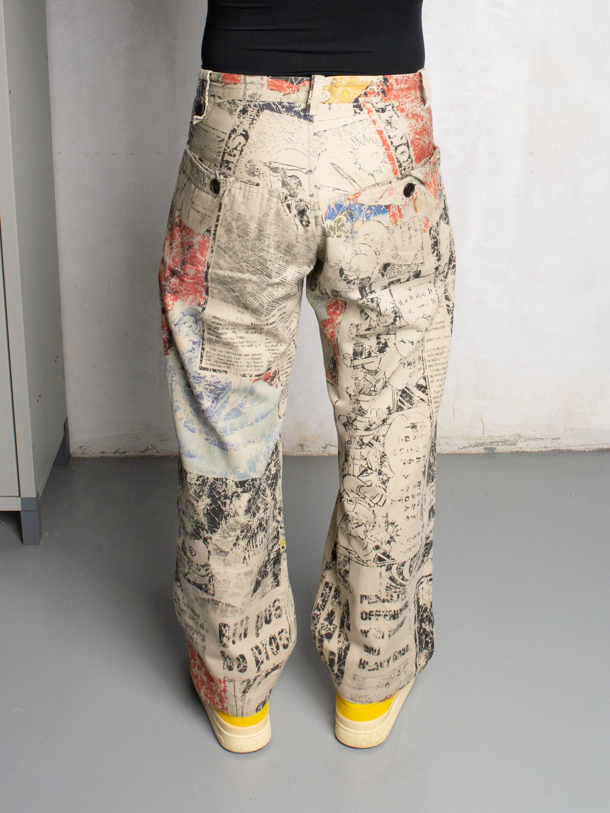 Yohji Yamamoto Y's - S/S 2013 - manga print pants - size 3 Size 33" - 5 Thumbnail