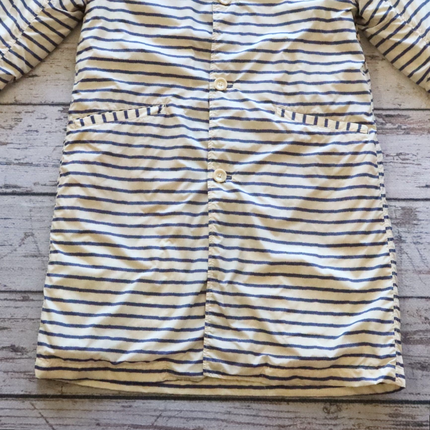 Kapital Kapital Stripped Trench Coat Men M Beige Size US M / EU 48-50 / 2 - 3 Thumbnail
