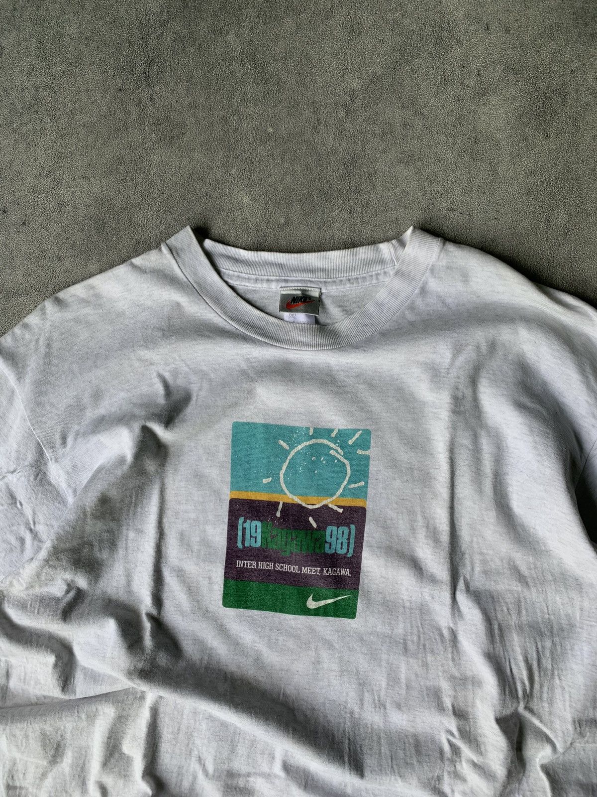 Nike Vintage 90s Nike Kagawa Grapic Tee Size US L / EU 52-54 / 3 - 3 Thumbnail