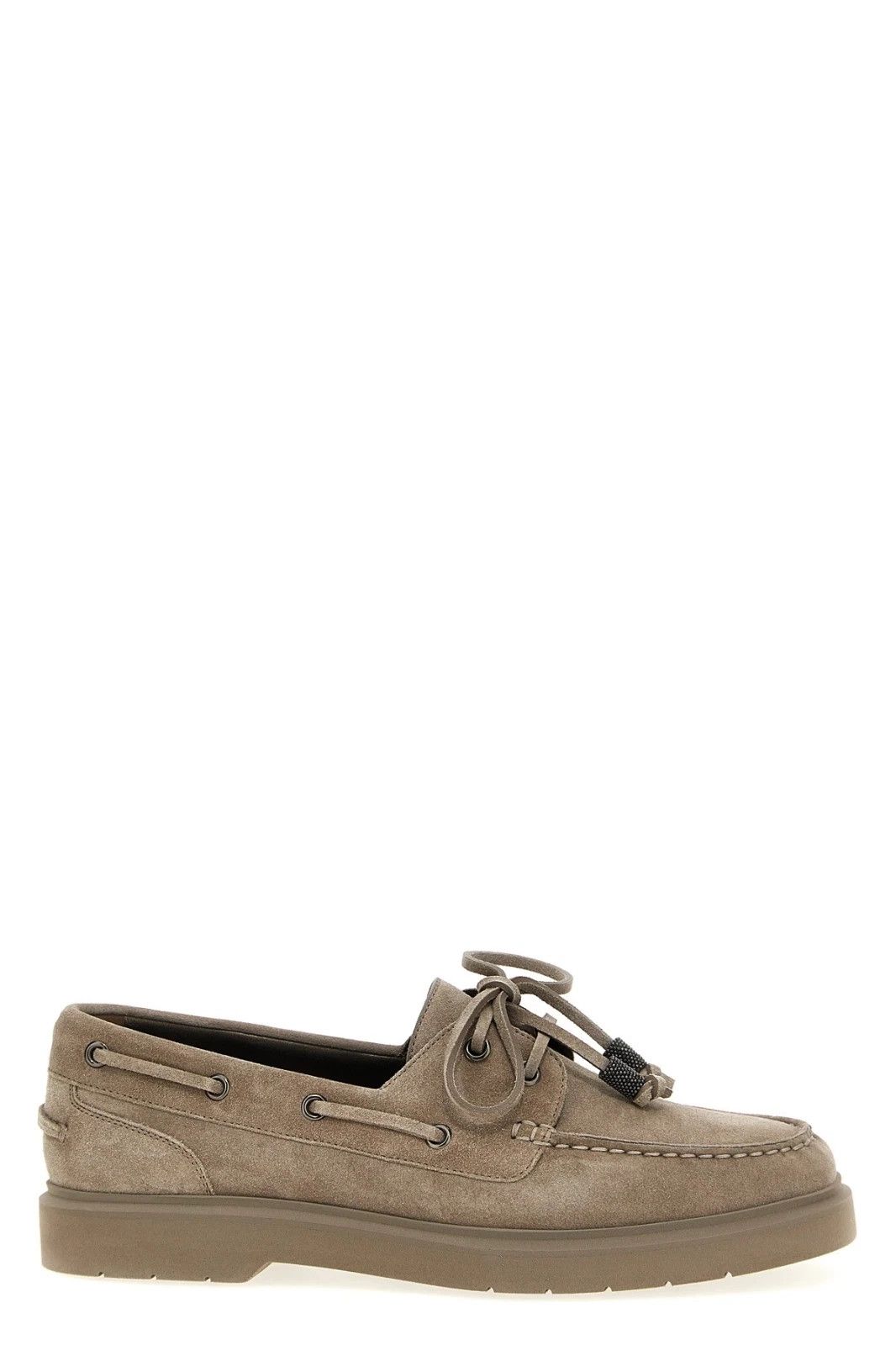 Brunello Cucinelli BRUNELLO CUCINELLI Gray Suede Loafers New & Authentic Size US 8 / IT 38 - 5 Thumbnail