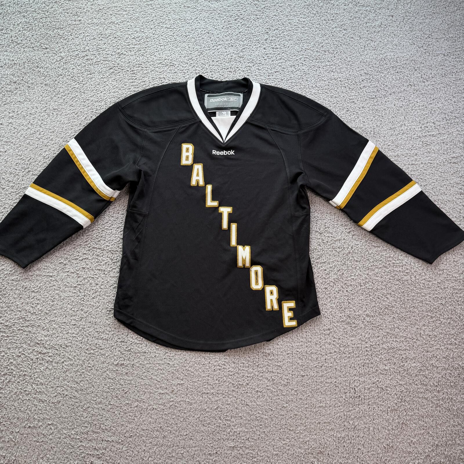 Other Reebok Hockey Jersey Baltimore Black Sewn Lettering Youth SM Size ONE SIZE - 1 Thumbnail