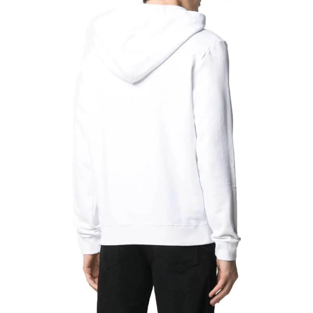 Saint Laurent Paris o1bcso1str1124 Rive Gauche Hoodie in White Size US XS / EU 42 / 0 - 4 Thumbnail