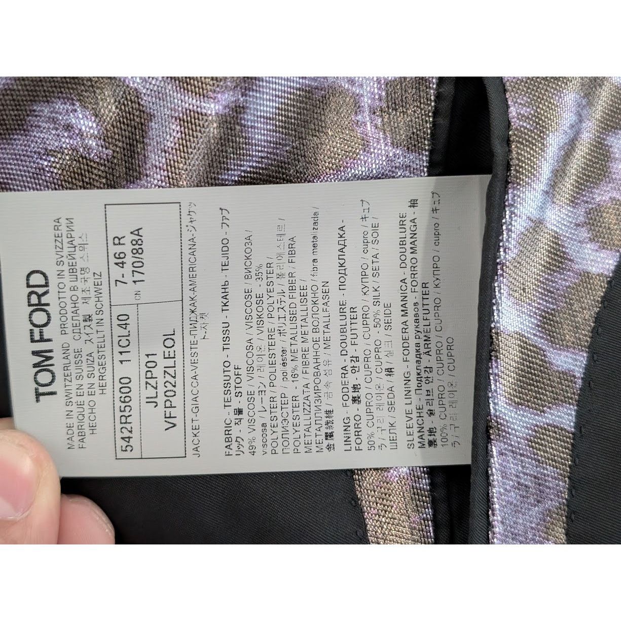 Tom Ford o1rshd1 Blazer Jacket in Multicolor Size US S / EU 44-46 / 1 - 18 Thumbnail