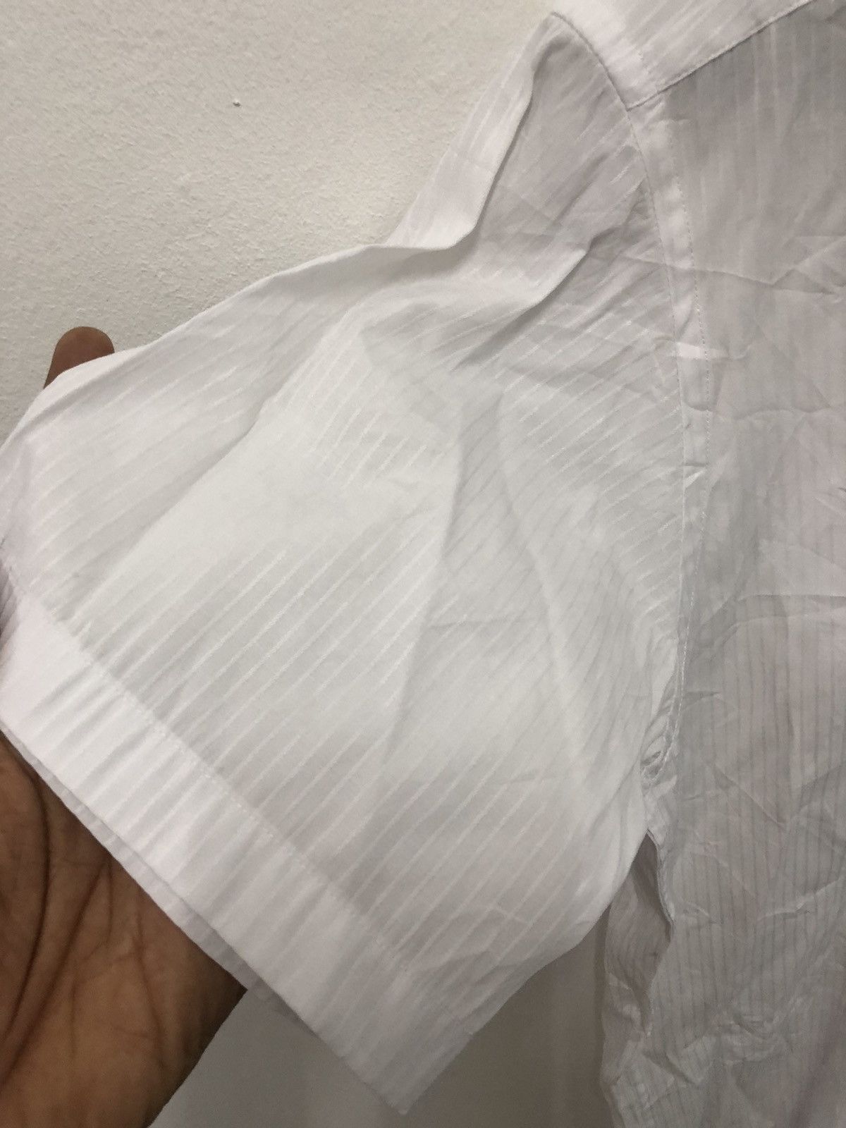 Balenciaga BALENCIAGA LINEN WHITE BUTTON UP Size US L / EU 52-54 / 3 - 3 Thumbnail