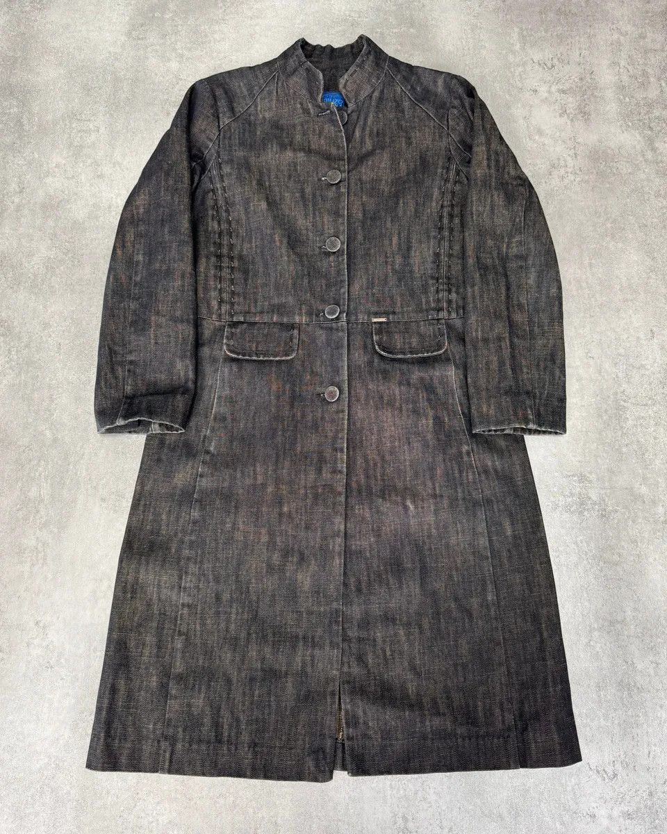 Kenzo 1990s Kenzo Traditional Master Denim Trench Coat Size US XS / EU 42 / 0 - 1 Thumbnail