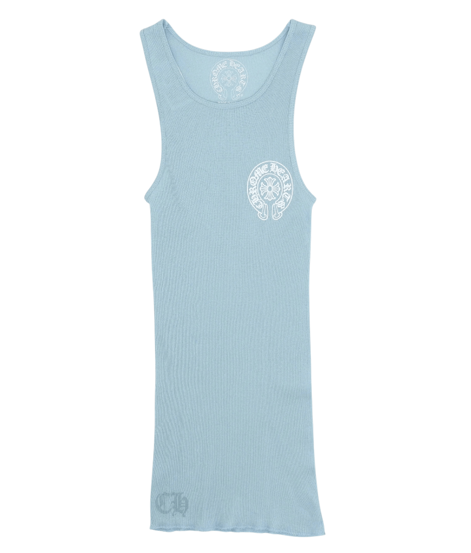 Chrome Hearts Horseshoe Tank Top Baby Blue White Size US XL / EU 56 / 4 - 1 Thumbnail