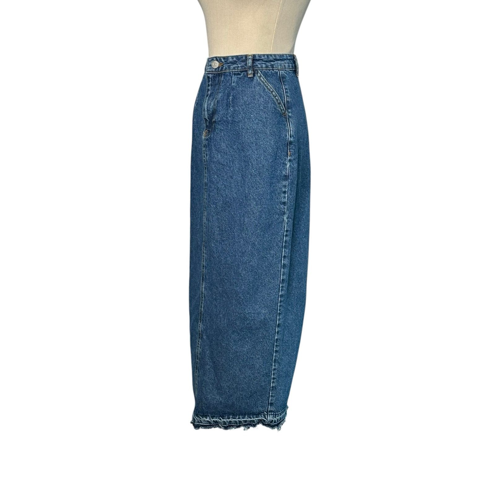 Missguided Missguided blue maxi pencil jean skirt size 6 Size 27" / US 4 / IT 40 - 10 Thumbnail