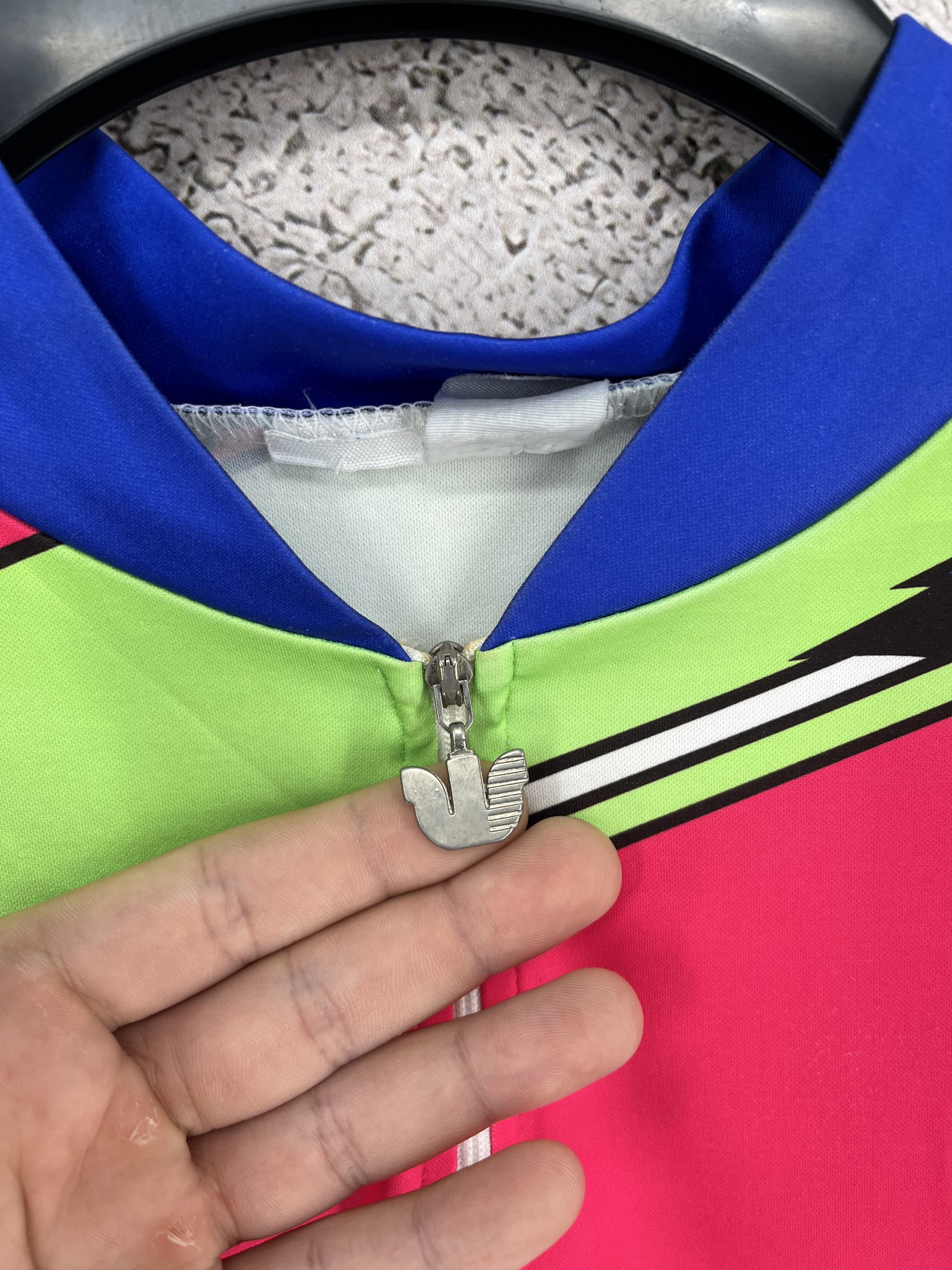 Vintage Vintage Vermarc Neon Cycling Jersey 90s Rare Size US M / EU 48-50 / 2 - 7 Thumbnail