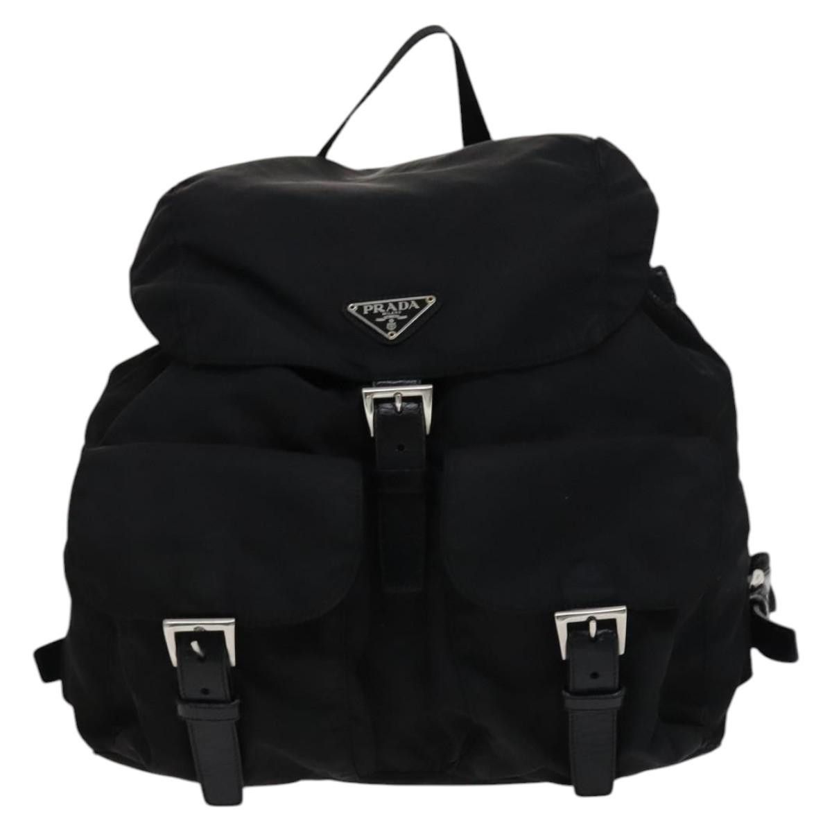 Prada Re-Nylon Black Synthetic Backpack Bag (Pre-Owned) Size ONE SIZE - 1 Thumbnail