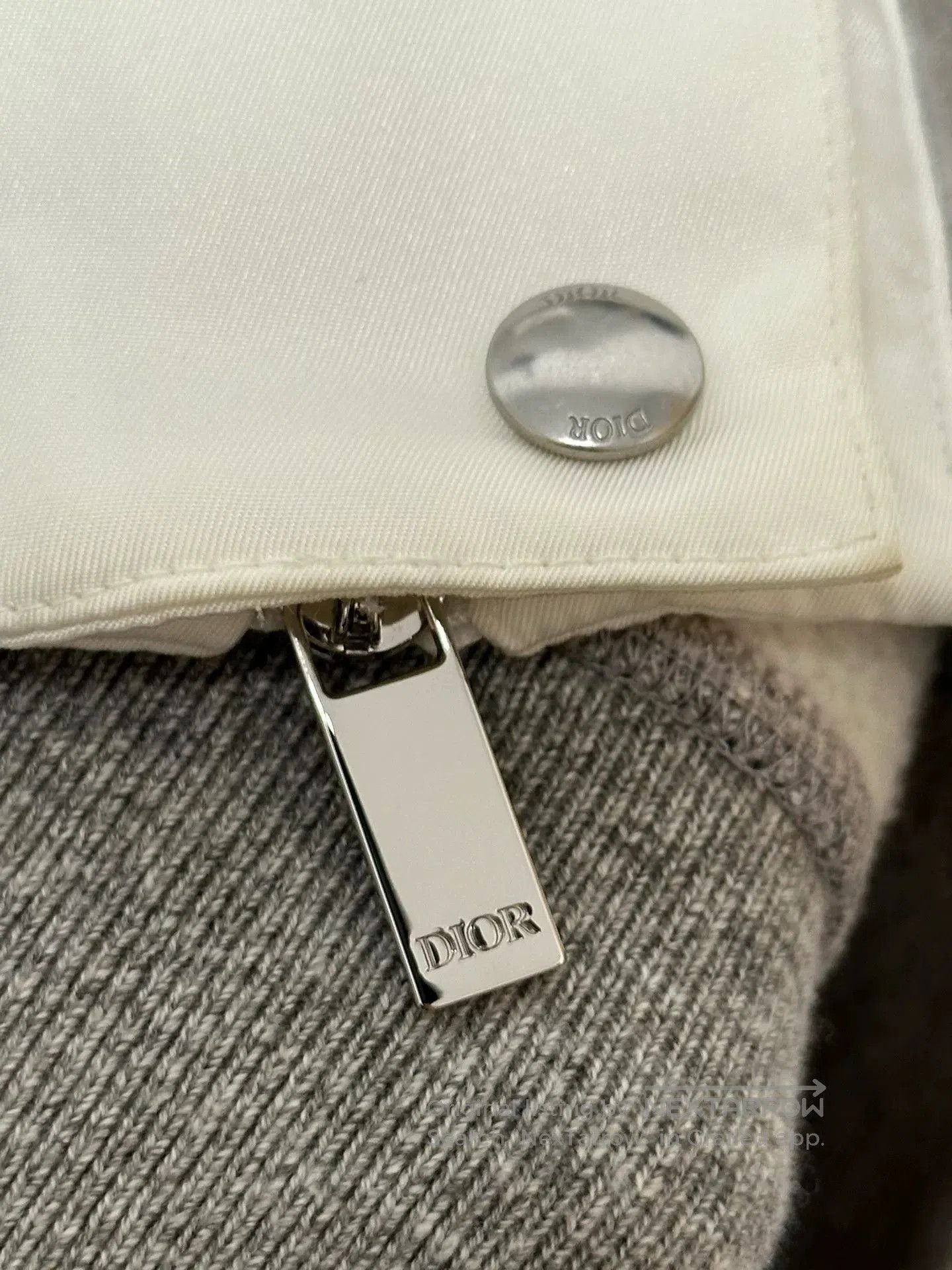 Sacai Dior Sacai Grey Logo Patch Sweatshirt. Size US M / EU 48-50 / 2 - 5 Thumbnail