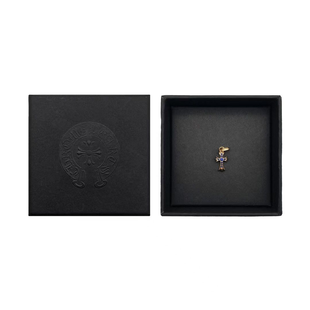 Chrome Hearts Chrome Hearts Blue Saph Babyfat Cross Charm Pendant Size ONE SIZE - 4 Thumbnail