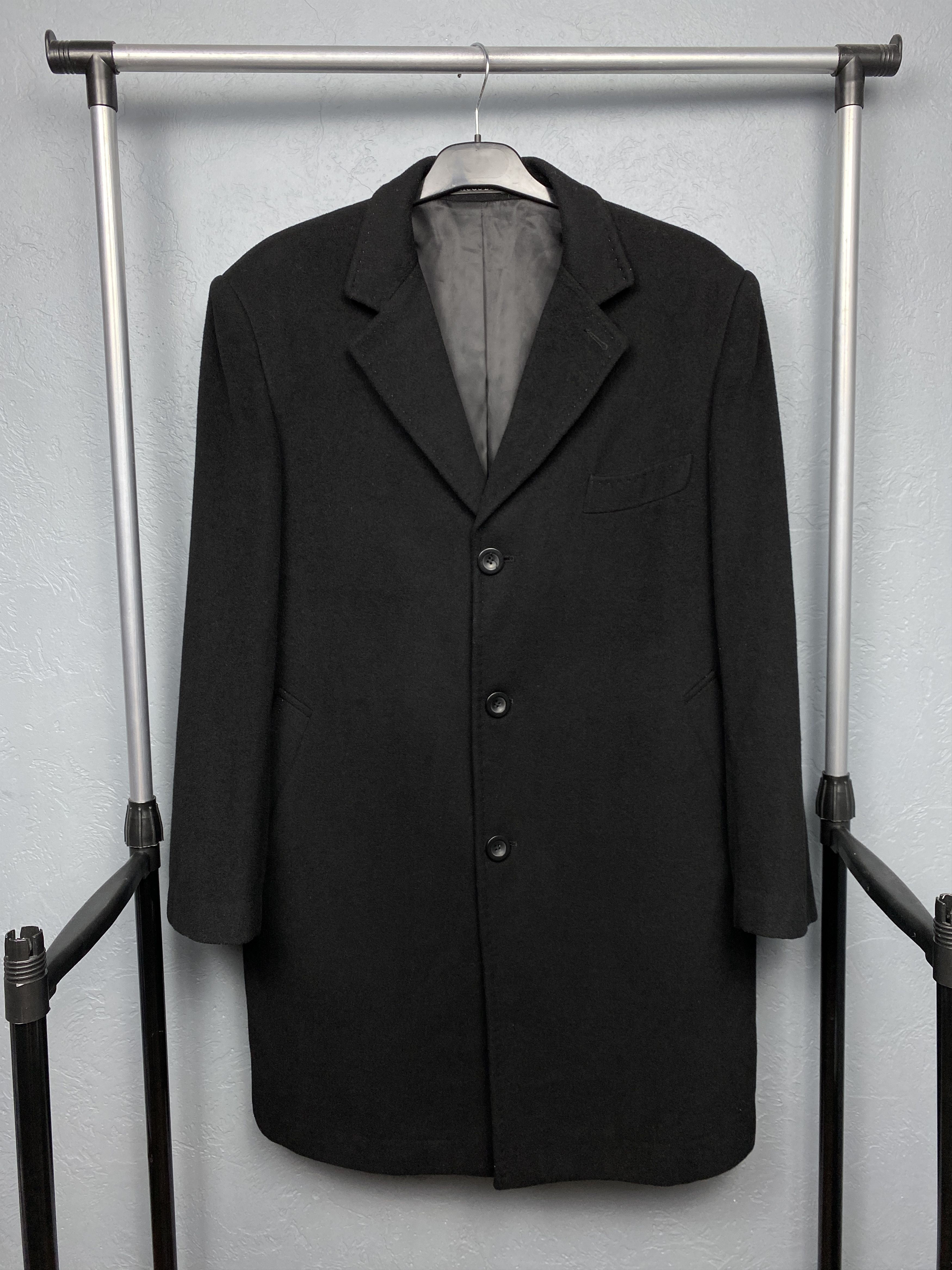Hugo Boss Vintage Mens Cashmere Wool Coat Jacket