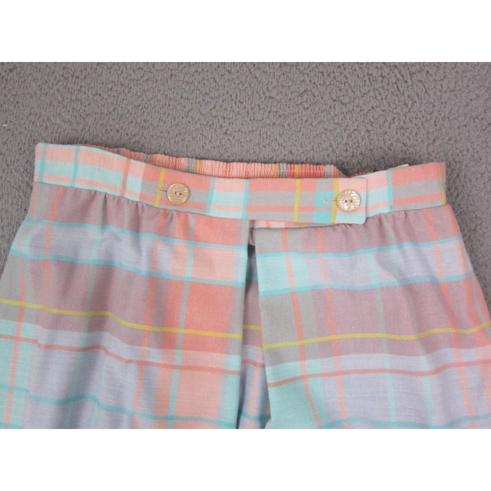 Vintage VINTAGE TanJay Skirt Womens 18 A-Line Midi Plaid Green Orange 80s 90s Made in USA Mens Womens Girls Size 40" / US 18 - 4 Thumbnail
