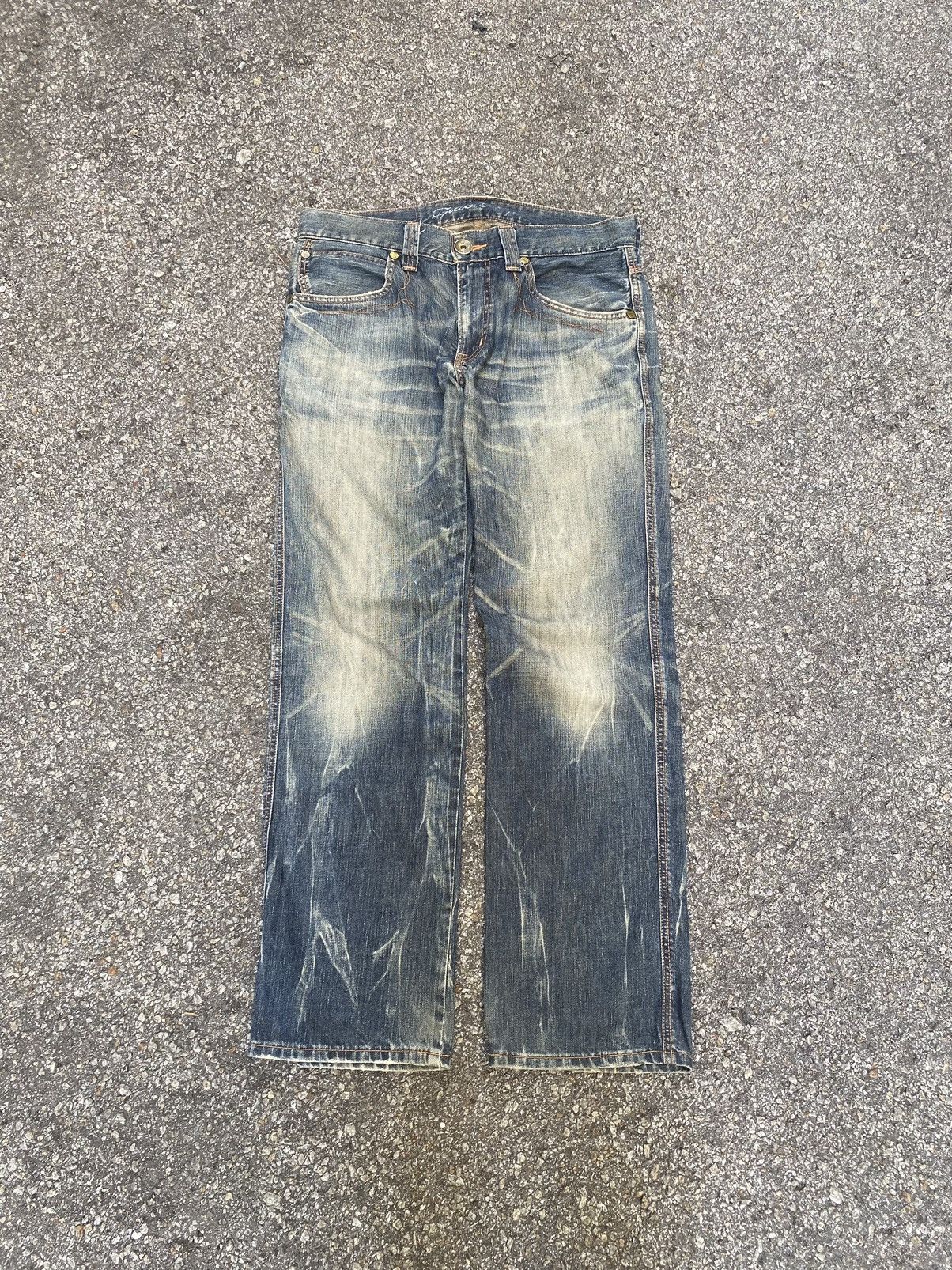 image of Edwin 503 Blue Trip Washed Denim Jeans 36, Men's