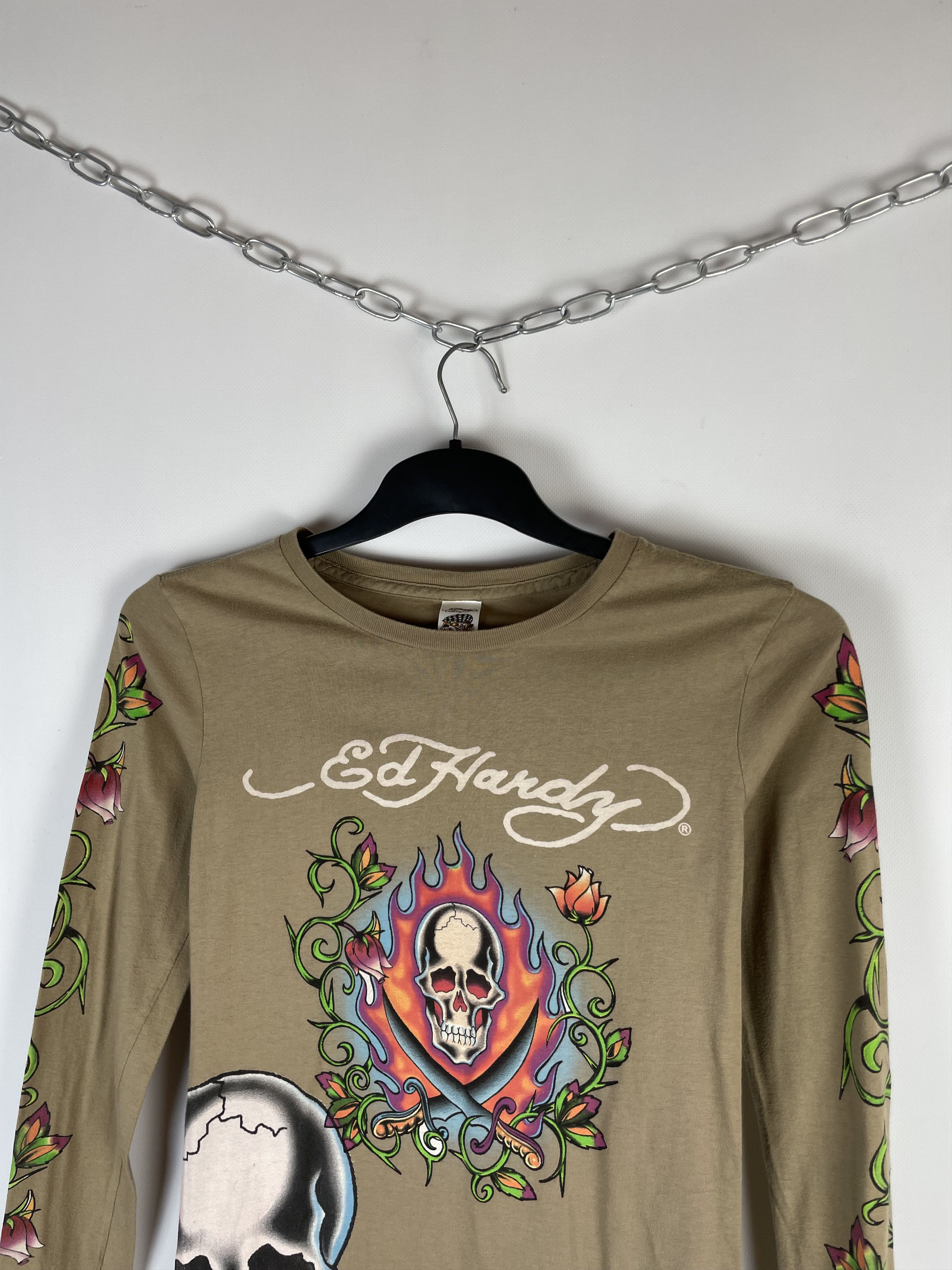 Christian Audigier Vintage Y2K Ed Hardy Long Sleeve Size L / US 10 / IT 46 - 3 Thumbnail