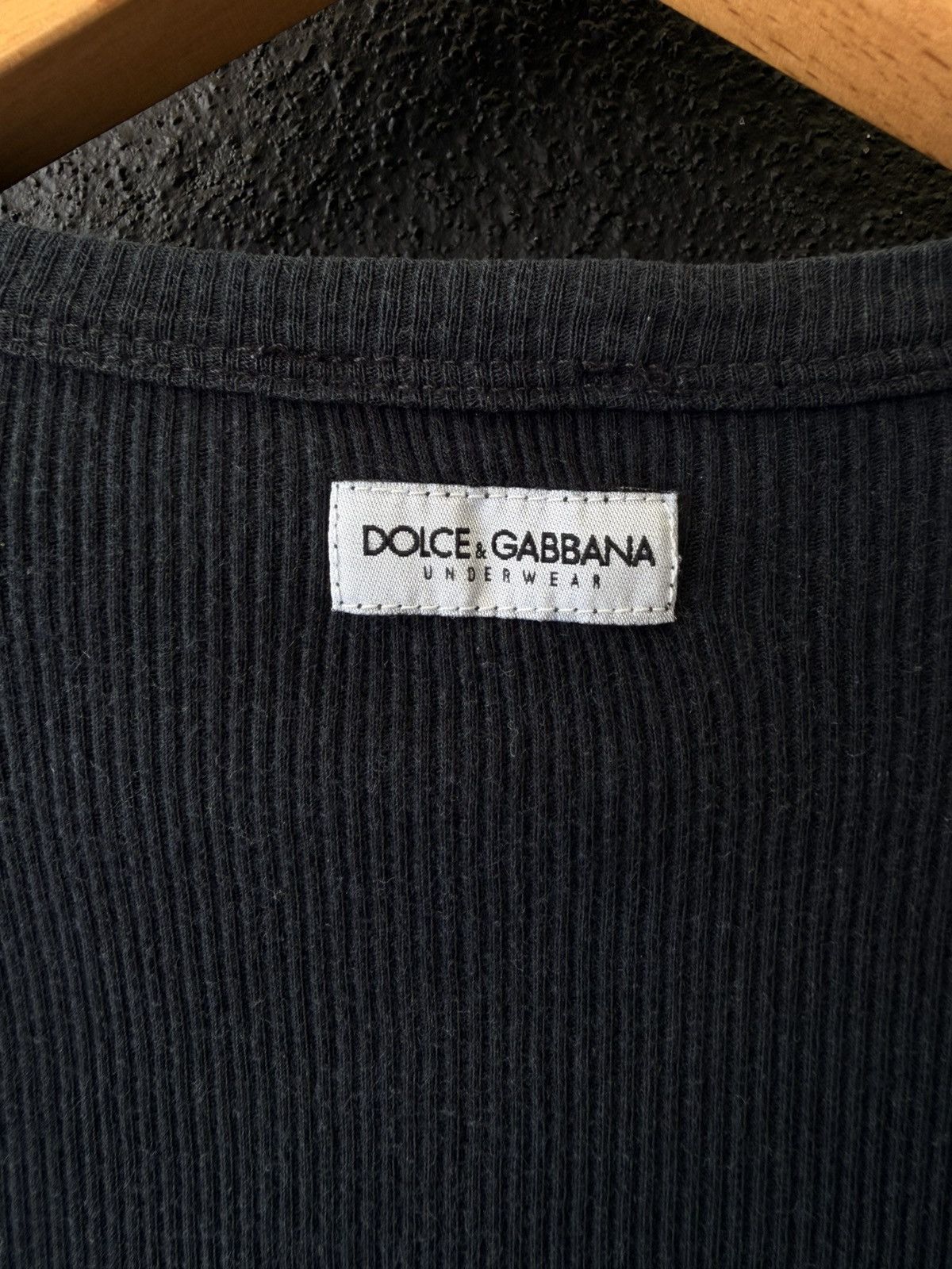 Dolce & Gabbana DOLCE & GABBANA D&G Vintage Ribbed Knit Short Sleeve T-Shirt Size XS / US 0-2 / IT 36-38 - 5 Thumbnail