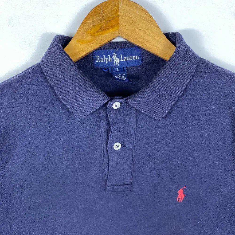 Ralph Lauren Vintage RALPH LAUREN Small Embroidery Pony Faded Polo Shirt Size US L / EU 52-54 / 3 - 2 Thumbnail