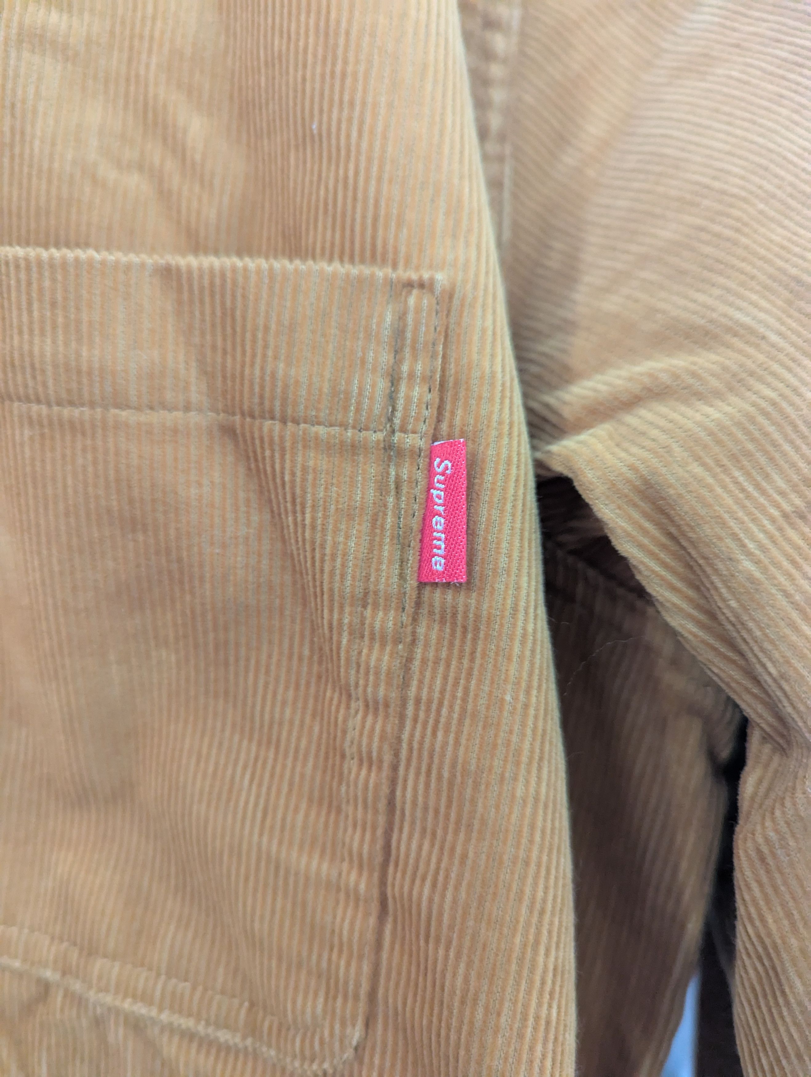 Supreme Supreme Corduroy Shirt Gold f/w 2016 Size US M / EU 48-50 / 2 - 2 Thumbnail