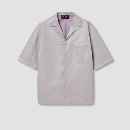 Gucci o1loc1c1125 814786 Embossed Soft Nappa Leather Shirt Size US S / EU 44-46 / 1 - 1 Thumbnail