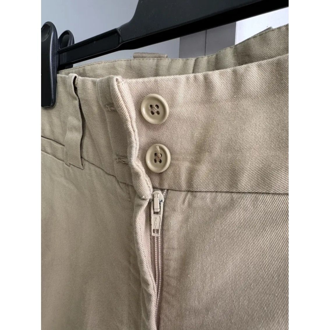 Dolce & Gabbana VTG Dolce&Gabbana Women's Beige Flared Straight Pants Size 28" / US 6 / IT 42 - 6 Thumbnail