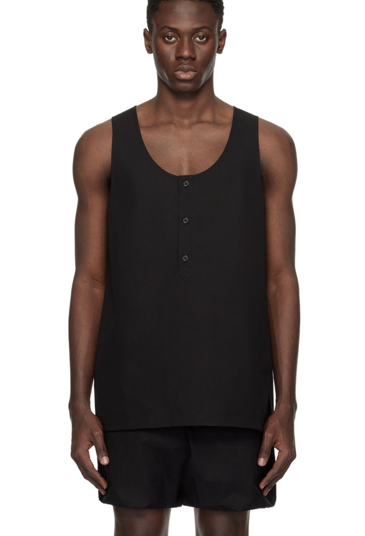 WE11DONE WE11DONE Black Tank Top Size US L / EU 52-54 / 3 - 4 Thumbnail