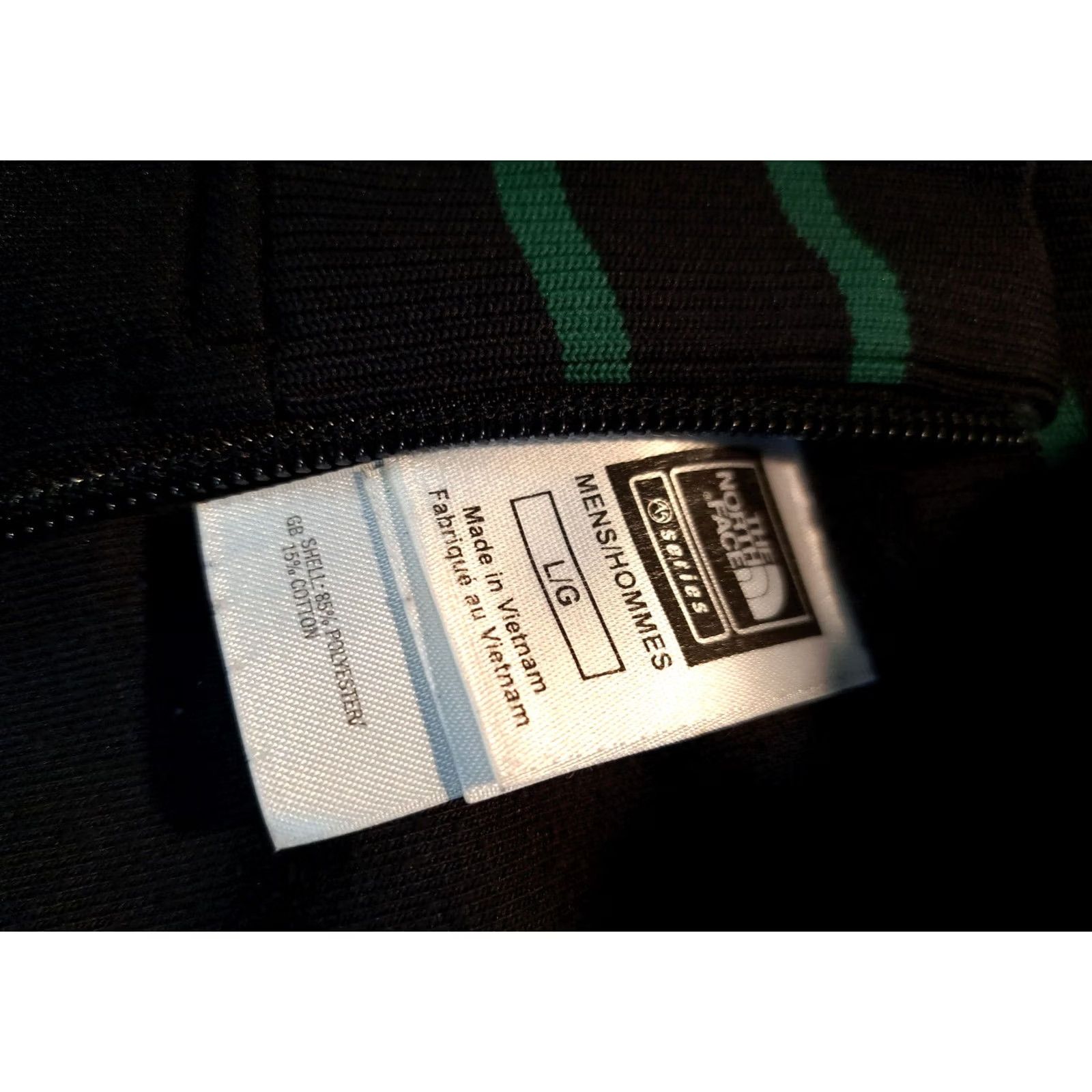 The North Face The North Face Full Zip Track Jacket Gray L Mens Large Dark Grey Green Striped Warm-Up Outdoor Winter Sports Polyester Size US L / EU 52-54 / 3 - 3 Thumbnail