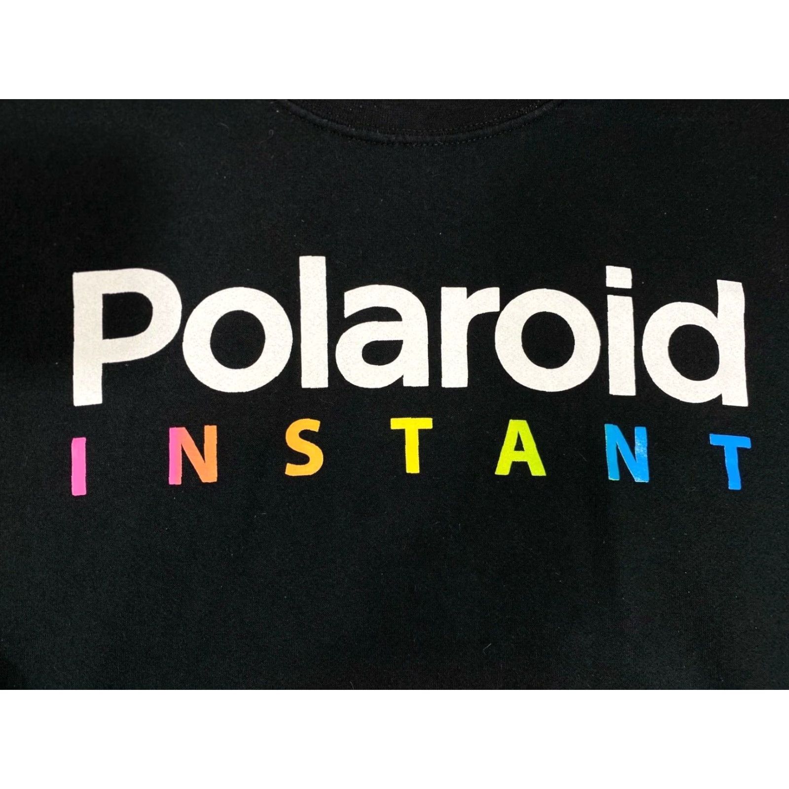 Polaroid Polaroid Mens T-Shirt Logo Crew Neck Long Sleeve Pullover Black 860 L Regular Size US L / EU 52-54 / 3 - 2 Thumbnail
