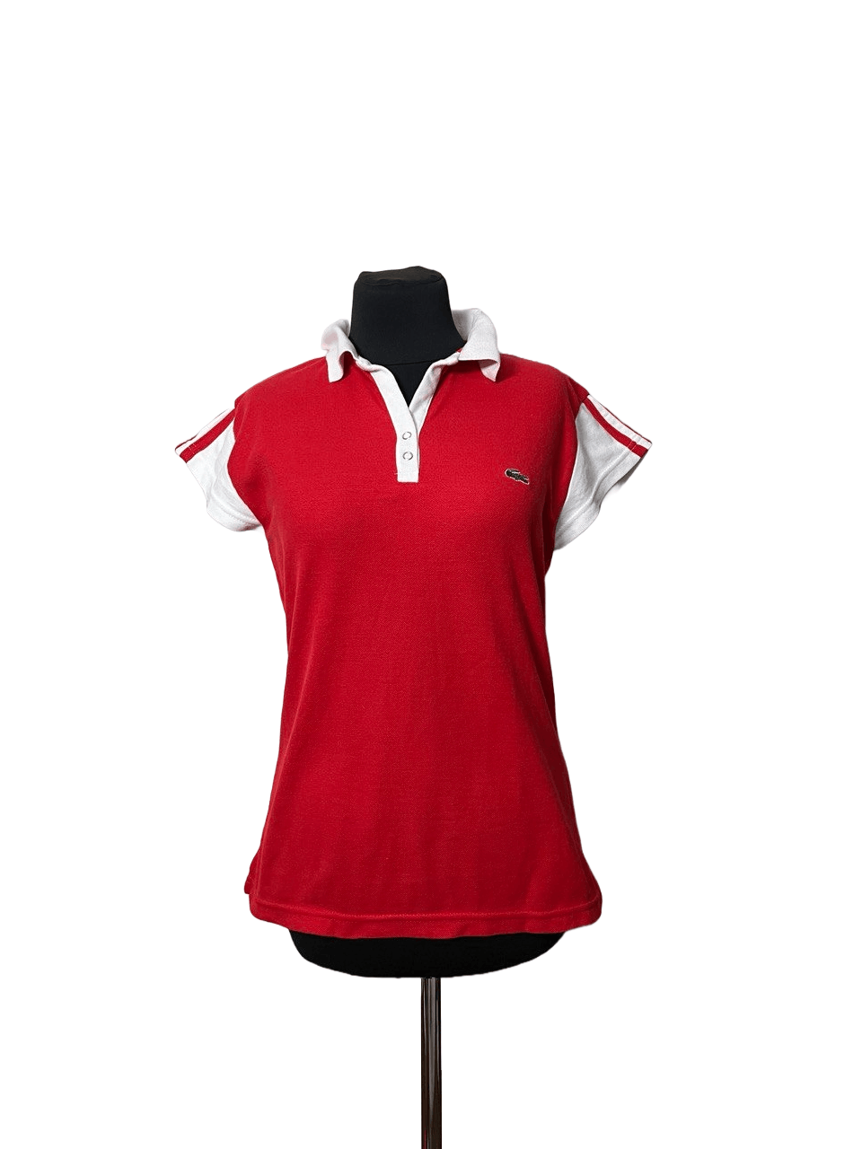 Lacoste LACOSTE Women Vintage 80s Polo Shirt Size L / US 10 / IT 46 - 1 Thumbnail