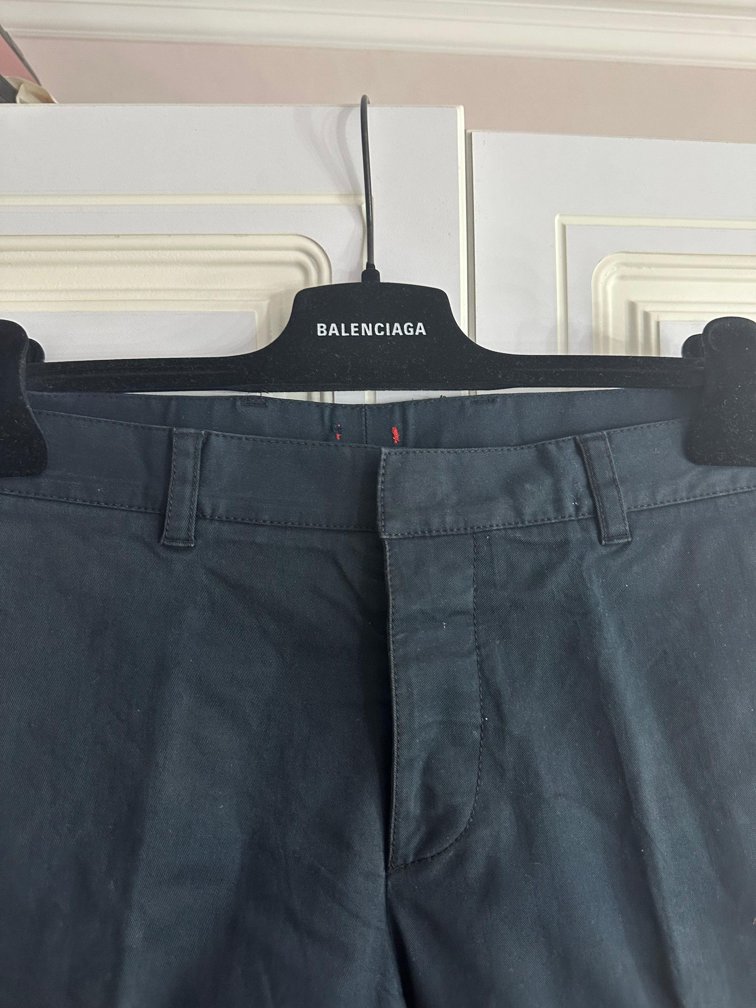Prada CC000013 Prada 2000s Wide Causal Pants in Navy Size US 32 / EU 48 - 4 Thumbnail