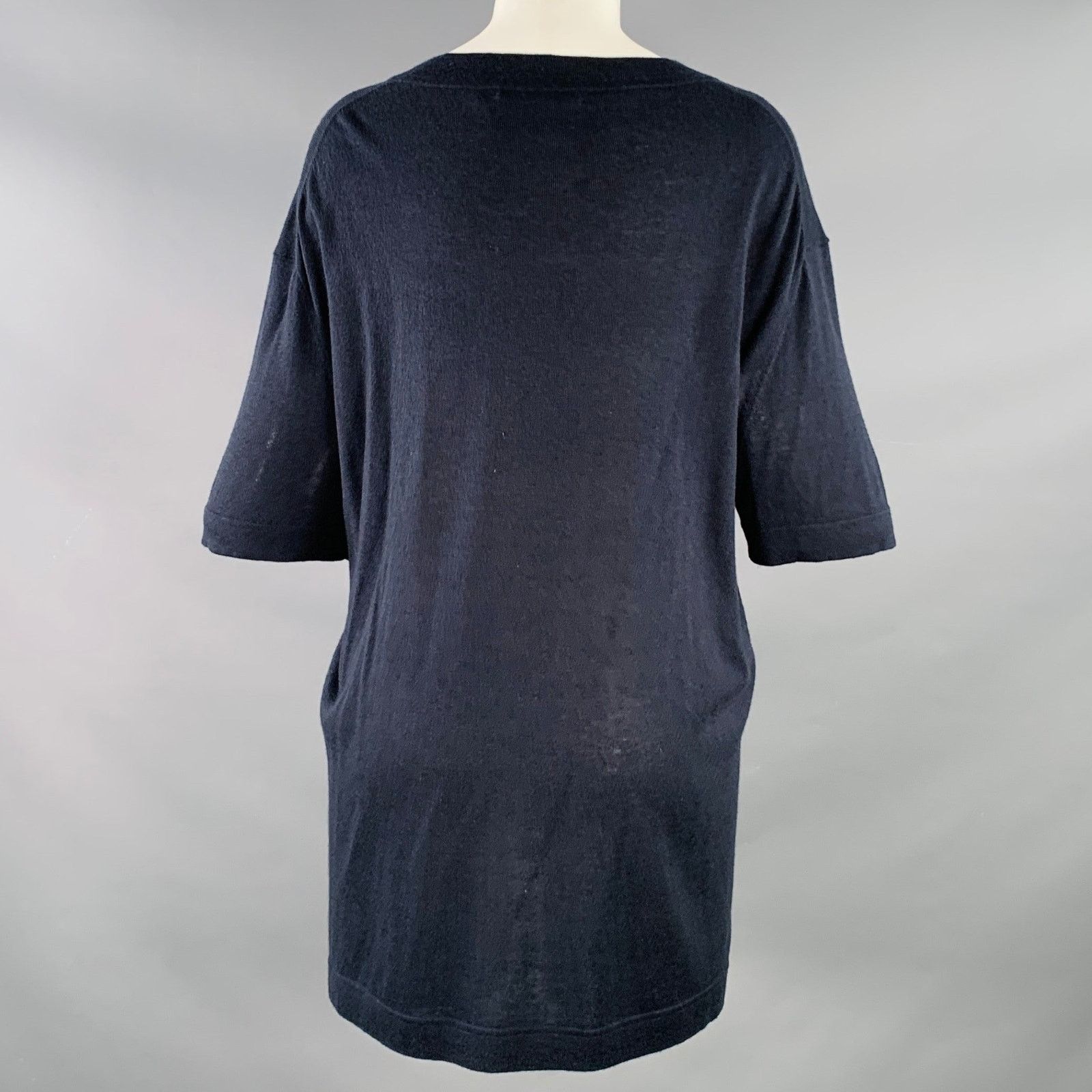 Other Silk Cashmere Short Sleeve Crew Neck Oversized T-shirt Size ONE SIZE - 3 Thumbnail