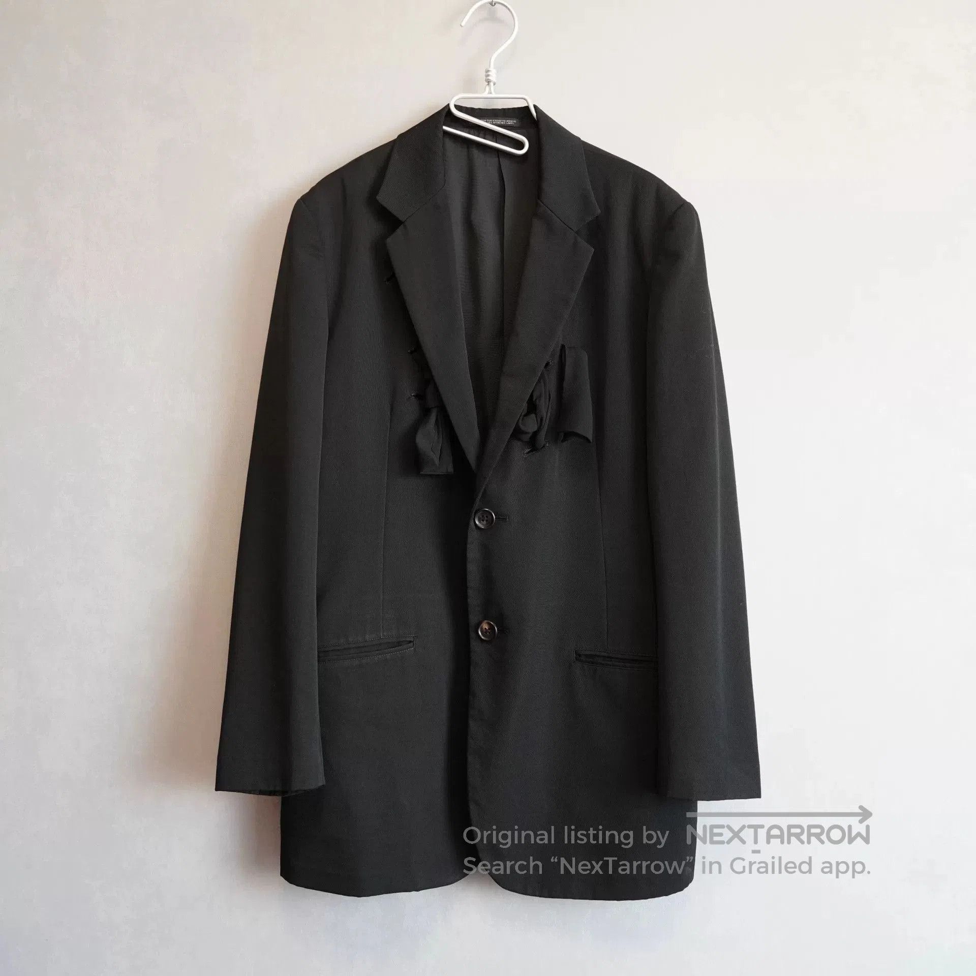 Yohji Yamamoto black baroque style hollow jacket. Size S / US 4 / IT 40 - 1 Thumbnail
