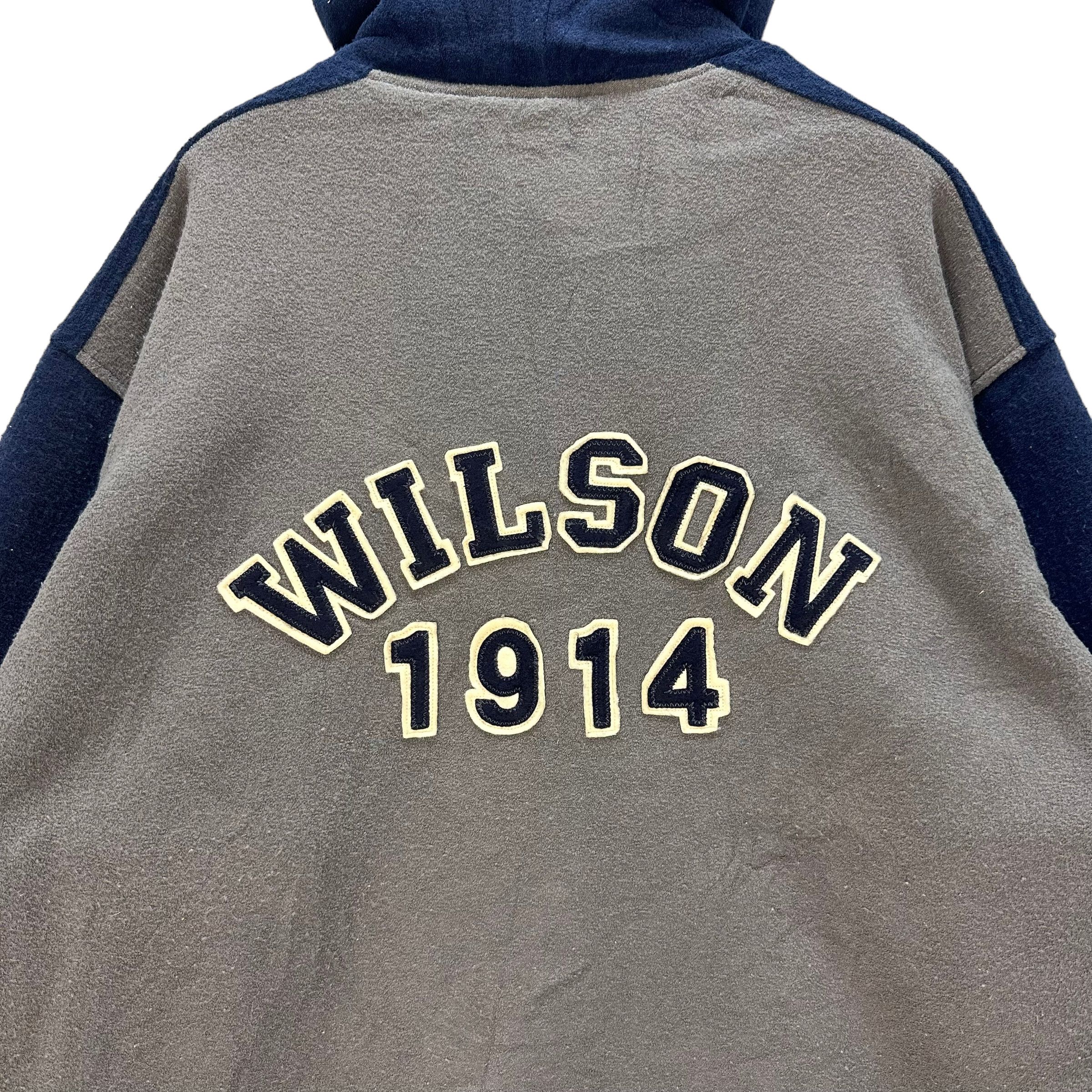 Wilson WILSON BACK BIG LOGO FLEECE HOODIE #8208-214 Size US L / EU 52-54 / 3 - 12 Thumbnail