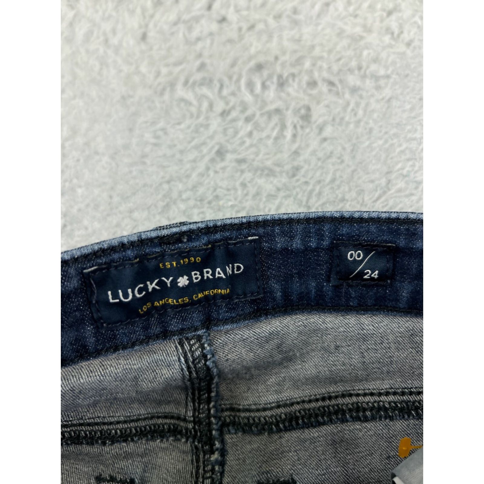 Lucky Brand Vintage Lucky Brand Womens Jeans Skinny Low Rise Denim Blue 2000s Tapered Cotton Size 24" / US 00 / IT 34 - 3 Thumbnail