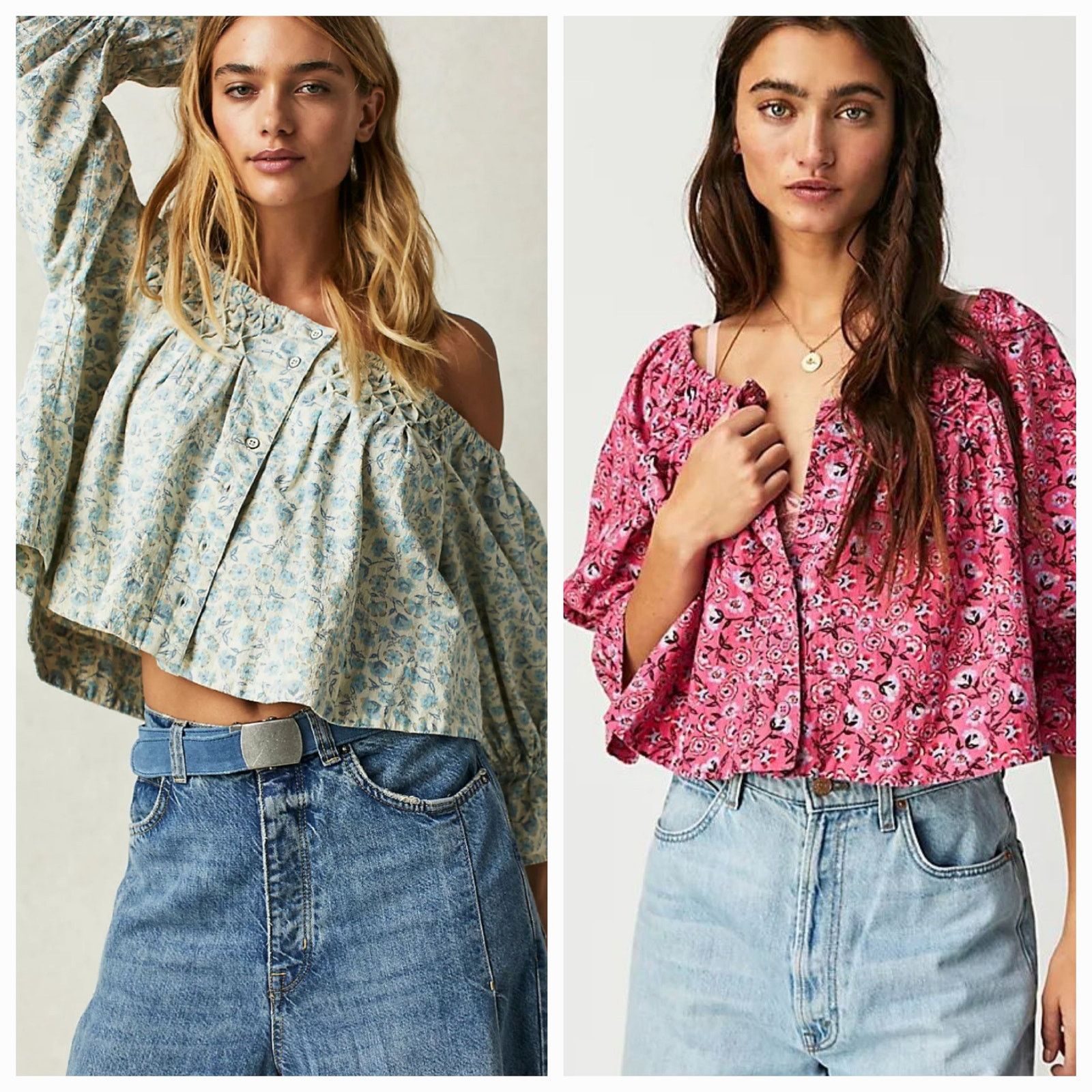 Free People NWT Free People James Smock Top Boho $128 SMALL Pink Floral Size S / US 4 / IT 40 - 4 Thumbnail