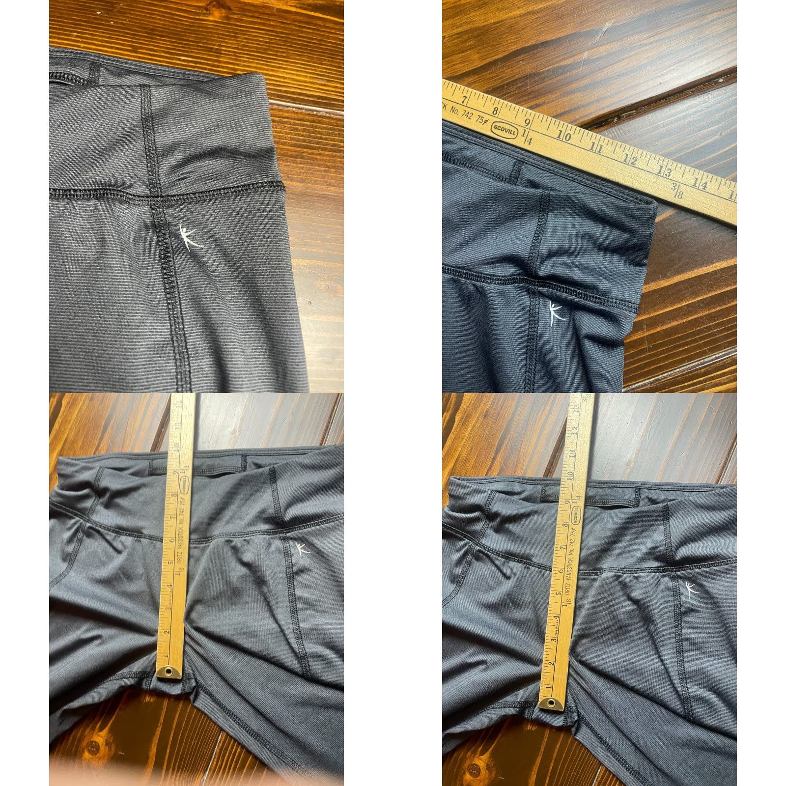 Vintage Danskin Pants Women's Small (4-6) Gray Capri Leggings Activewear Fitted Size 28" / US 6 / IT 42 - 8 Thumbnail