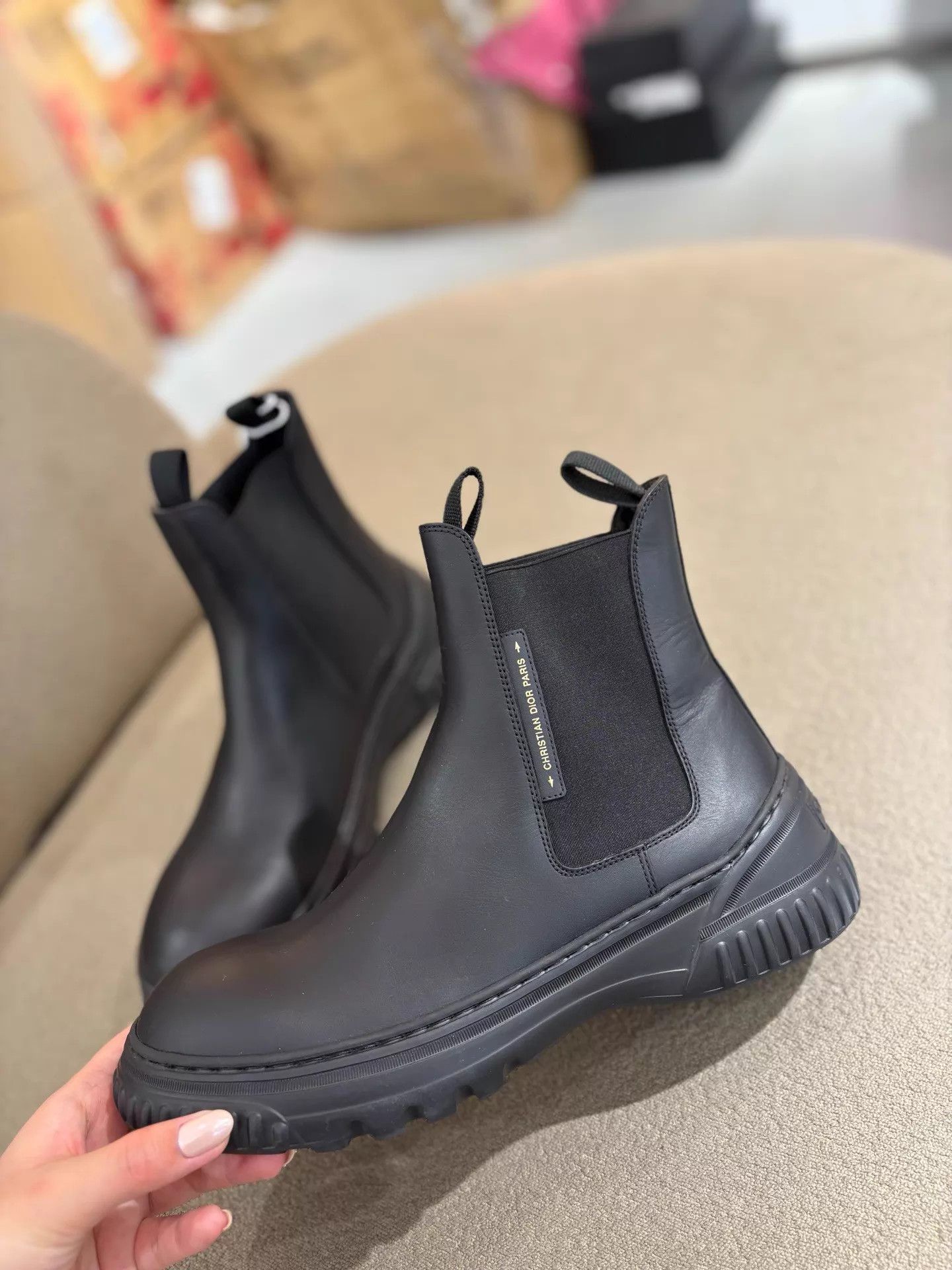 Dior Dior New lightweight leather mid-calf boots Near New 39 Size US 8.5 / IT 38.5 - 2 Thumbnail