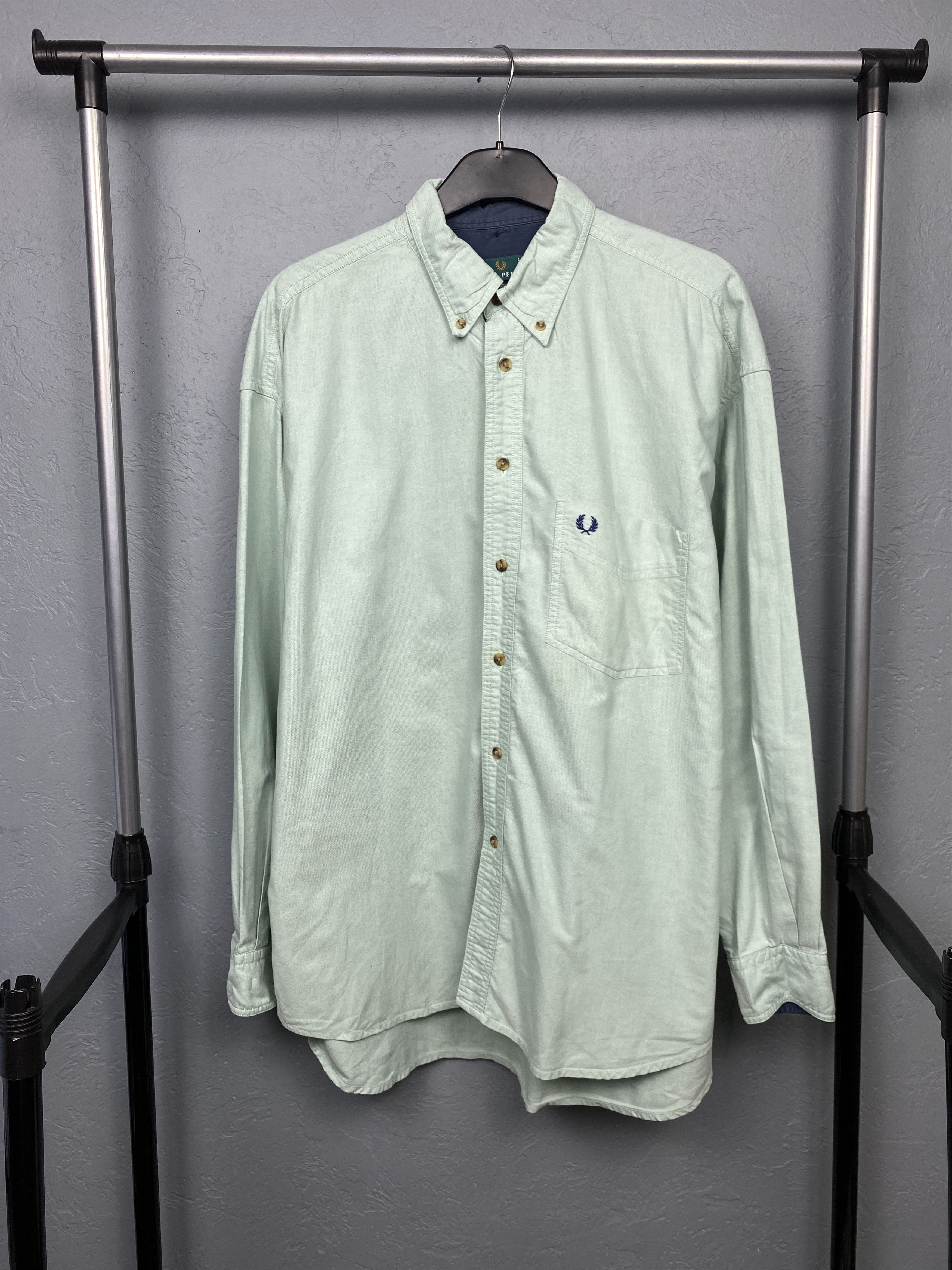 Fred Perry Fred Perry Vintage Mens Long Sleeve Shirt Size US L / EU 52-54 / 3 - 1 Thumbnail