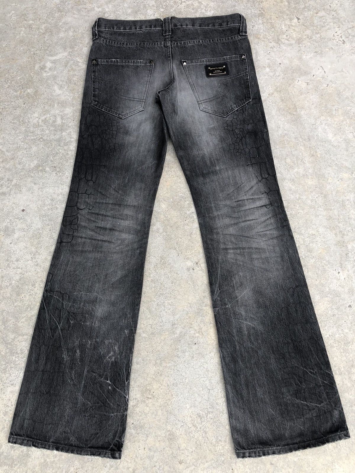 semanticdesign Semantic Design Flared Jeans Distressed Art Style Size US 32 / EU 48 - 2 Thumbnail